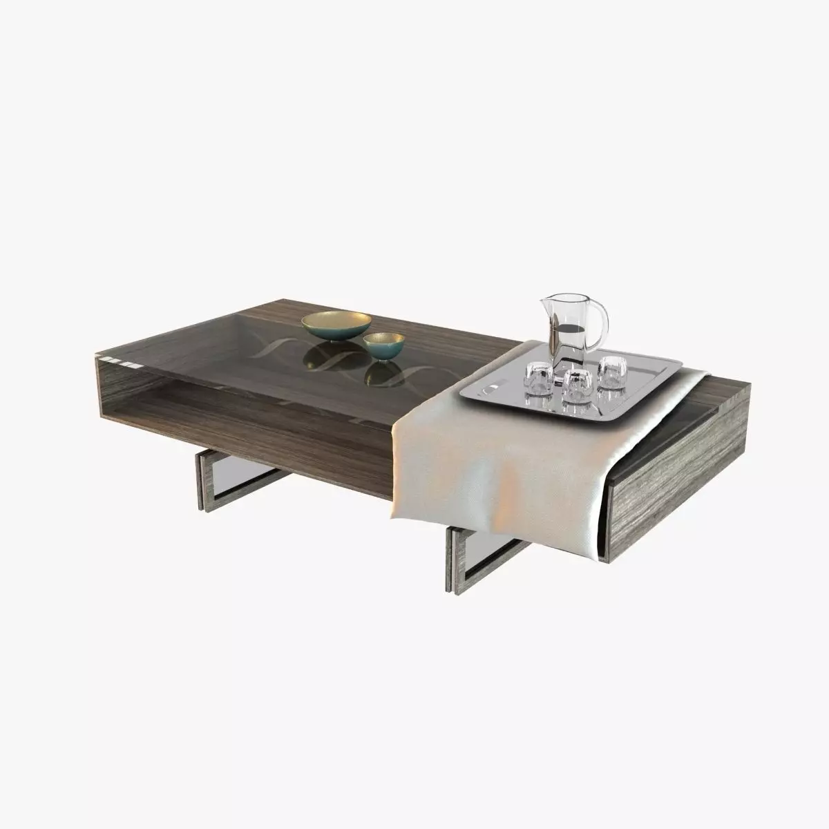 Linley Table Decorative Set 3D model_0