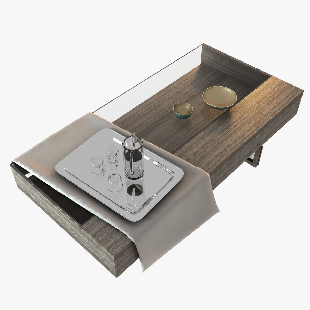 Linley Table Decorative Set 3D model_10