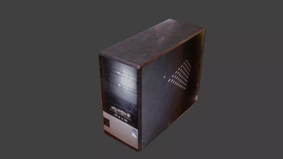 computer asus Low-poly 3D model_0