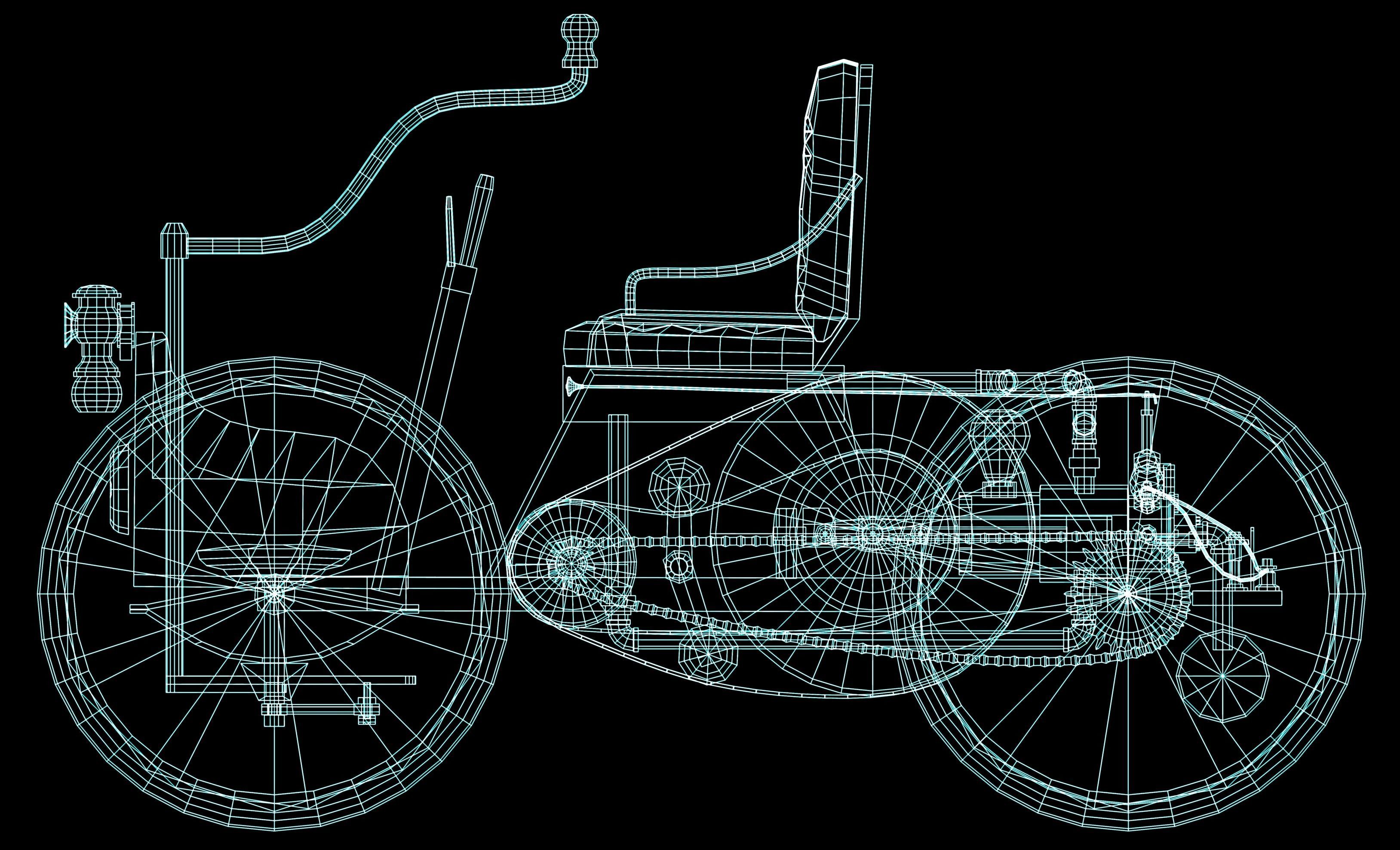 Car - Steampunk style 3D model_2