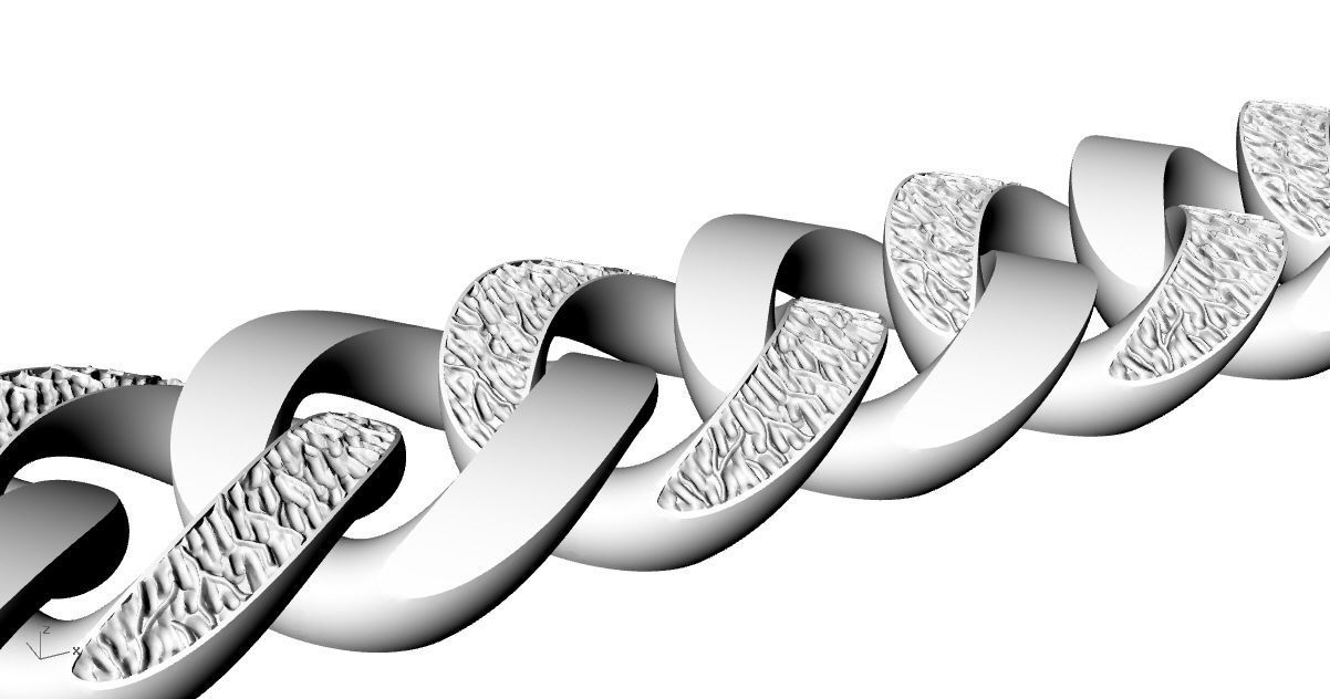 chain bracelets 01 3D print model_4