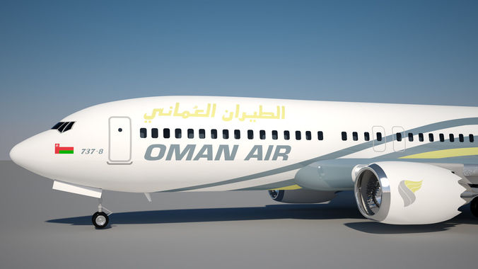 Oman Air Boeing 737 max 8 3D model