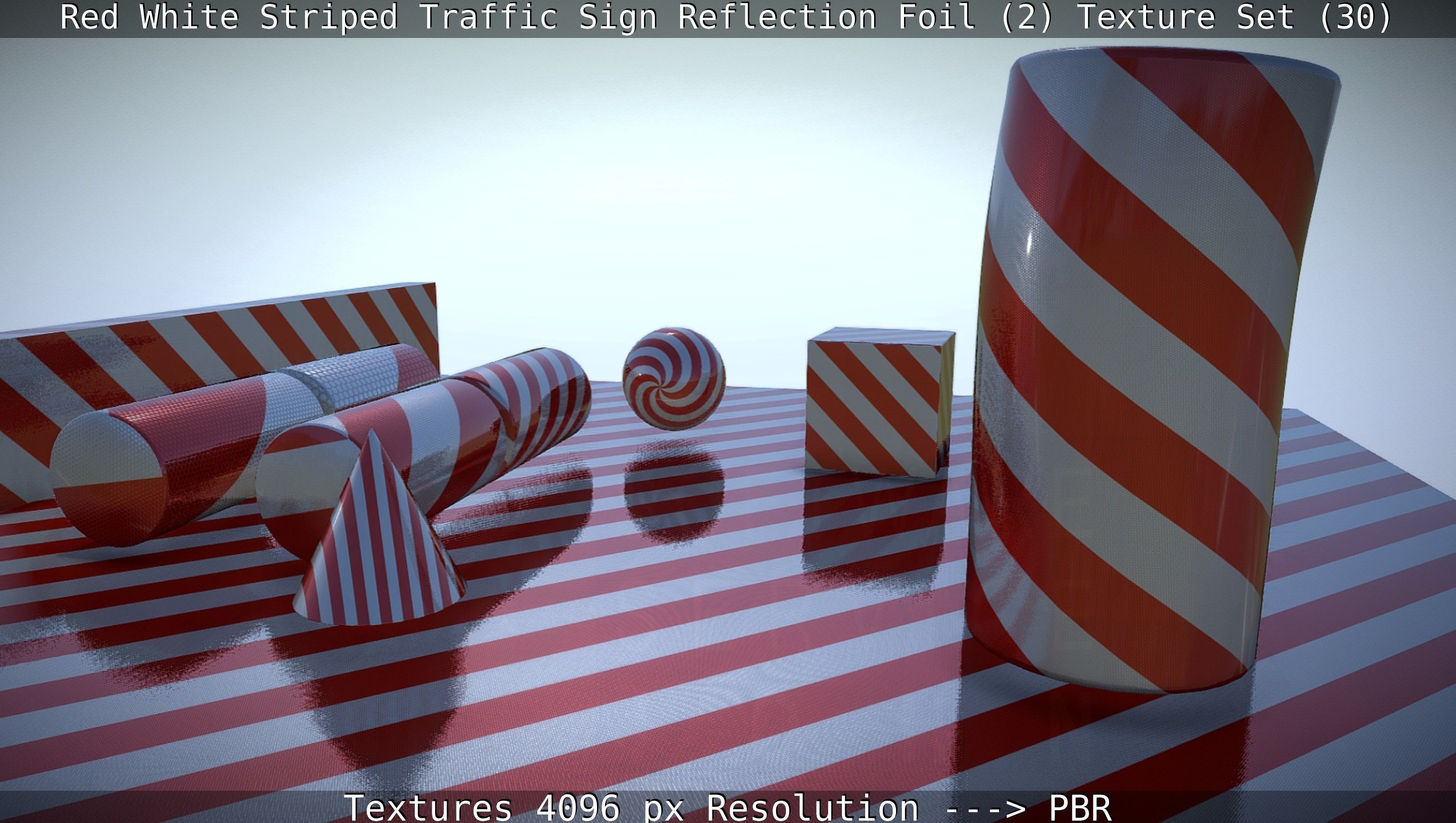 Traffic Reflection Foil 2 Texture Set 30  Low-poly 3D model_78