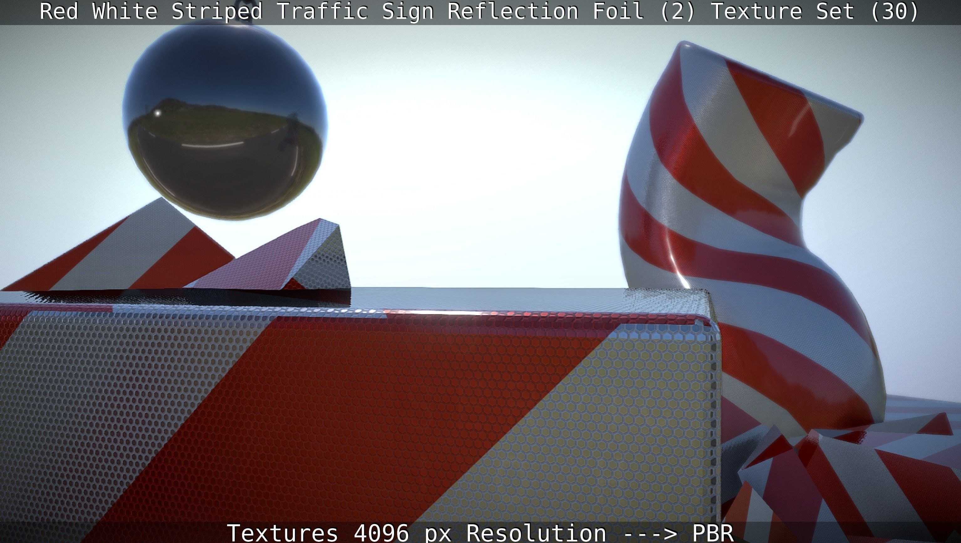 Traffic Reflection Foil 2 Texture Set 30  Low-poly 3D model_123