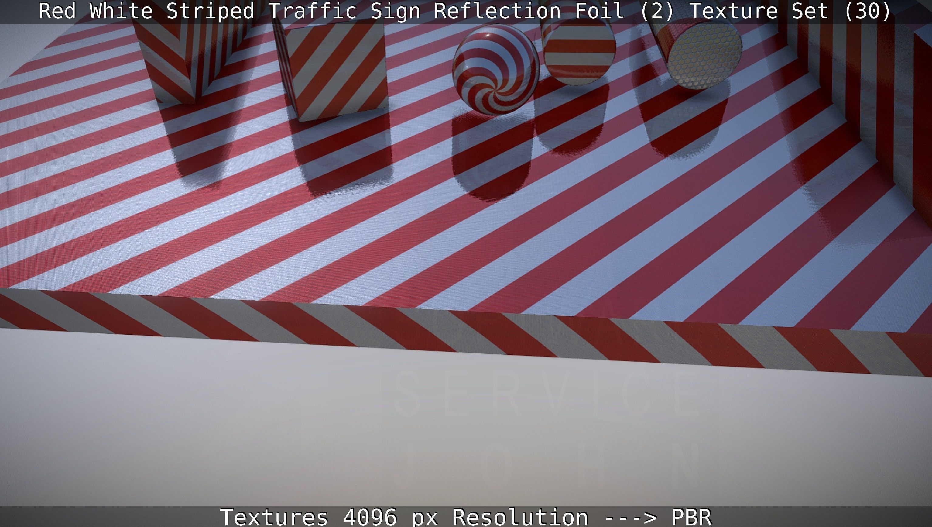 Traffic Reflection Foil 2 Texture Set 30  Low-poly 3D model_103