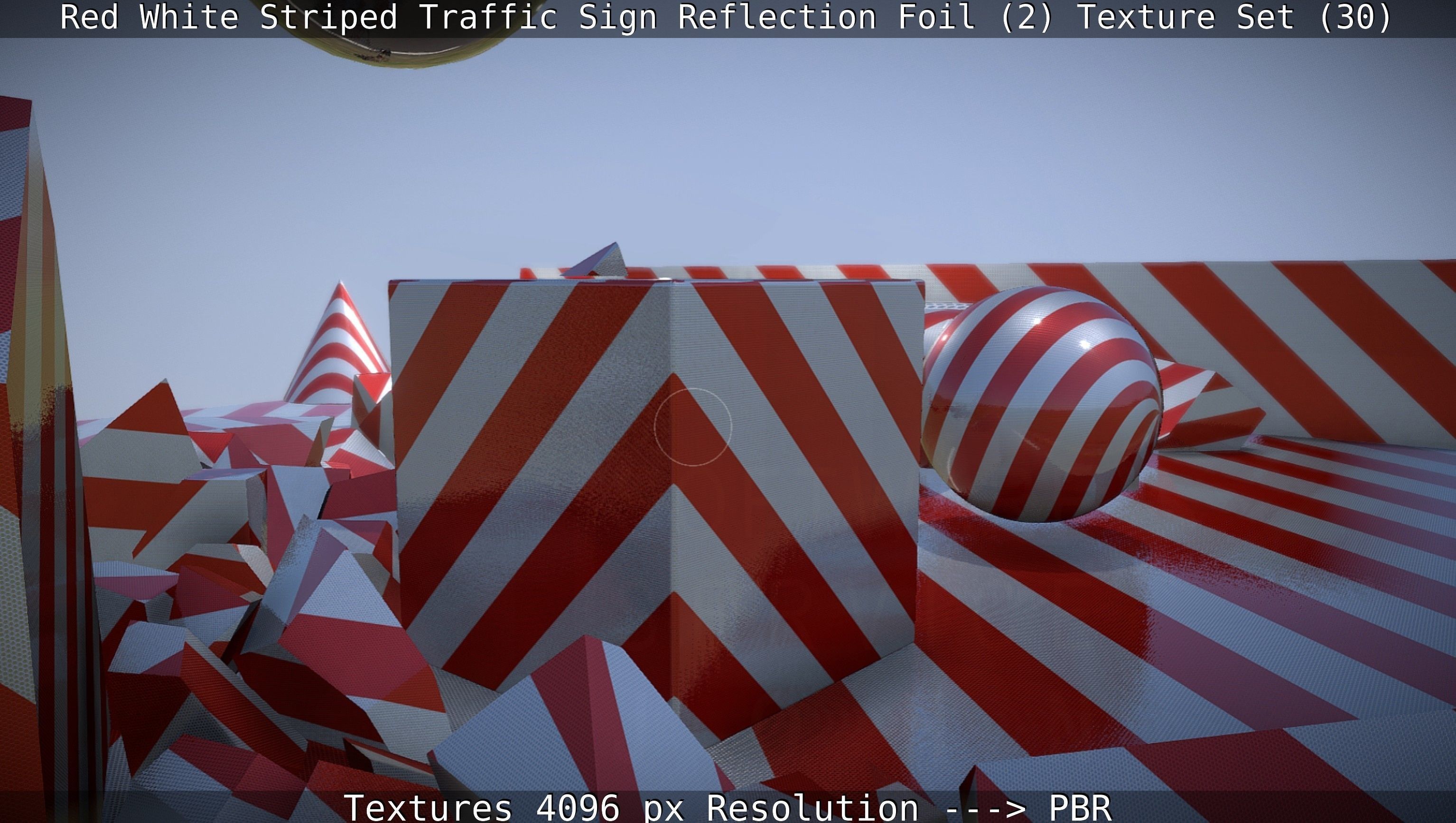 Traffic Reflection Foil 2 Texture Set 30  Low-poly 3D model_106