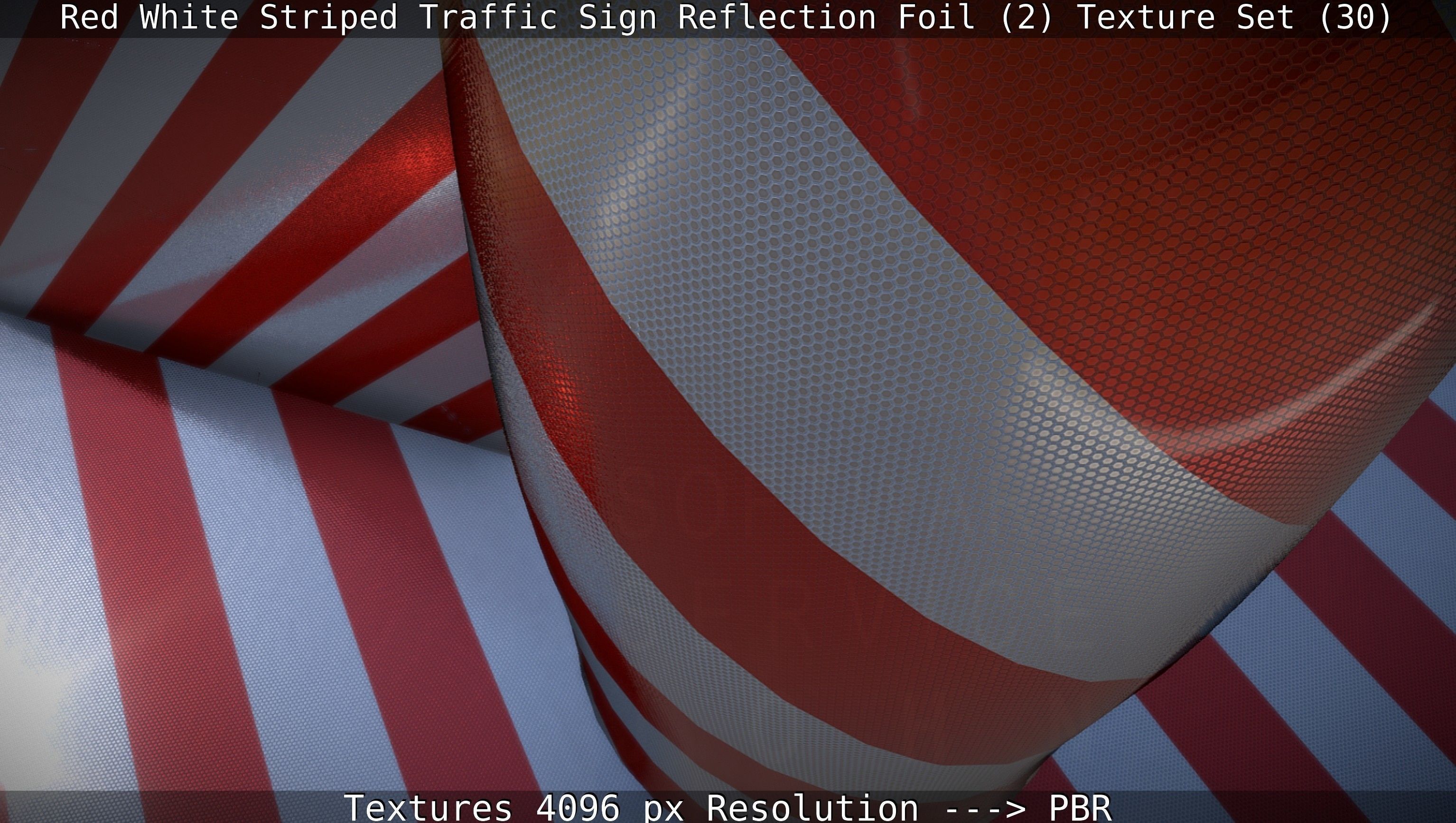Traffic Reflection Foil 2 Texture Set 30  Low-poly 3D model_54