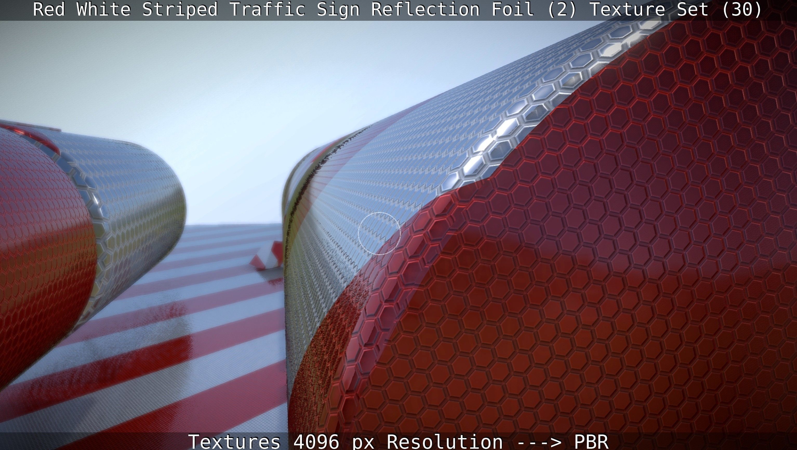 Traffic Reflection Foil 2 Texture Set 30  Low-poly 3D model_96