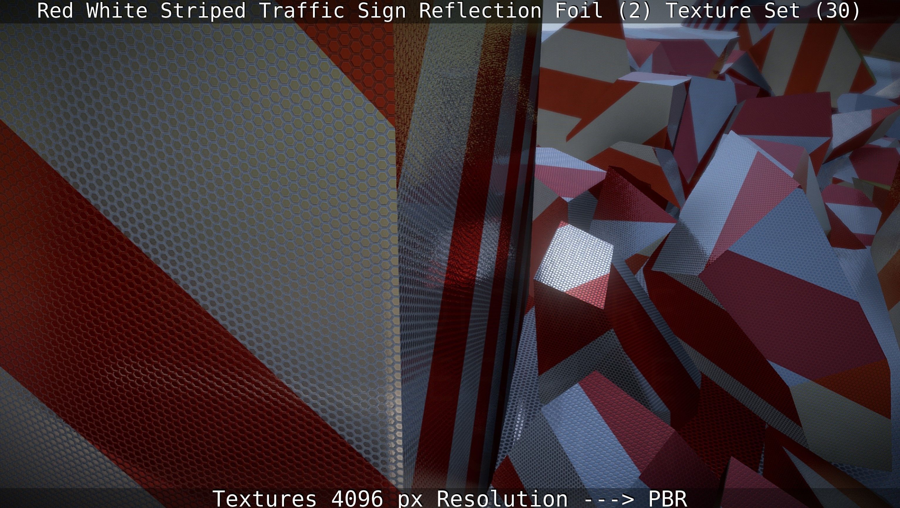 Traffic Reflection Foil 2 Texture Set 30  Low-poly 3D model_71