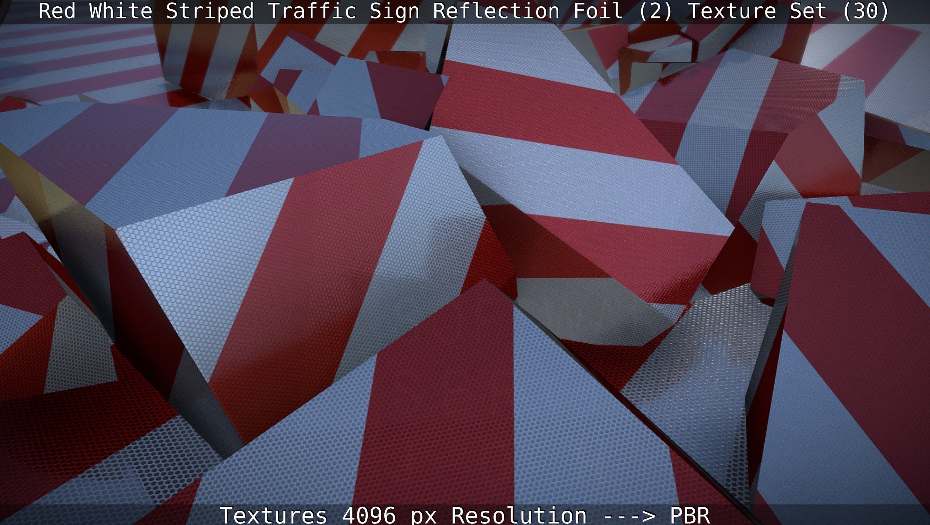 Traffic Reflection Foil 2 Texture Set 30  Low-poly 3D model_19