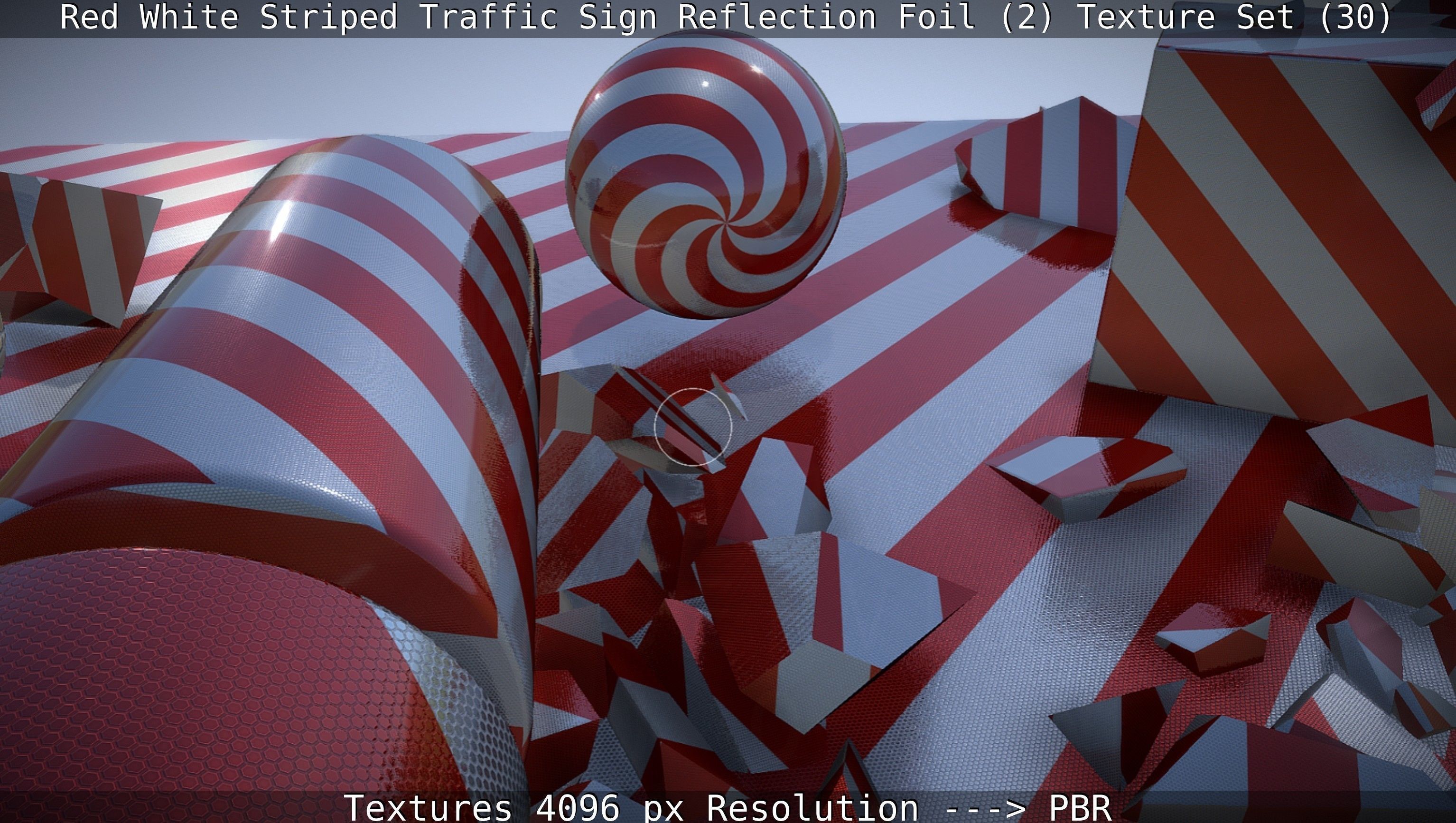Traffic Reflection Foil 2 Texture Set 30  Low-poly 3D model_97