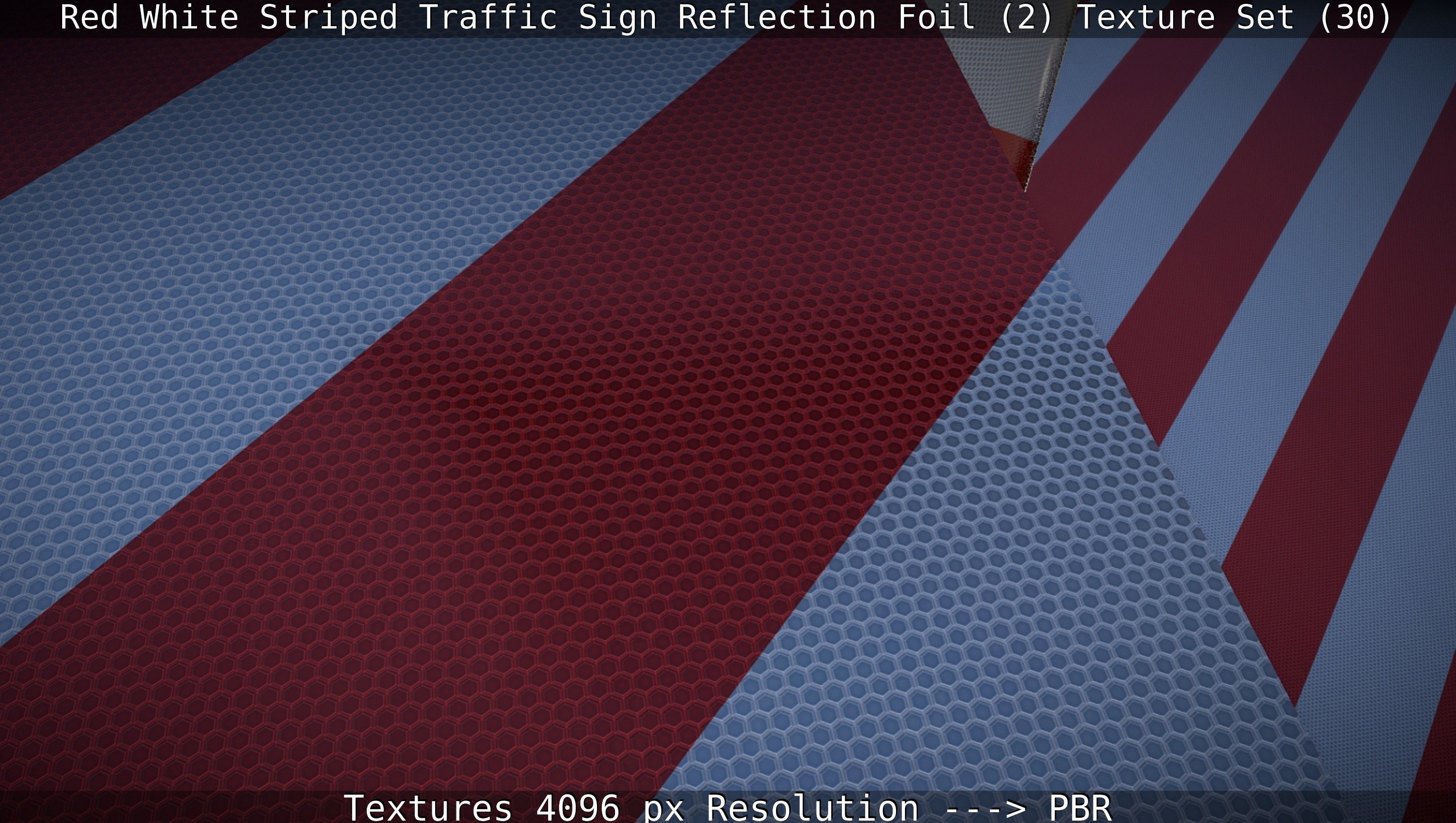 Traffic Reflection Foil 2 Texture Set 30  Low-poly 3D model_135