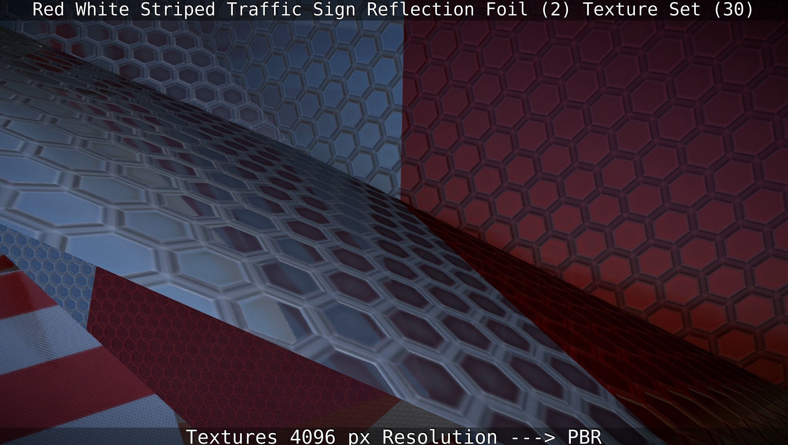 Traffic Reflection Foil 2 Texture Set 30  Low-poly 3D model_137