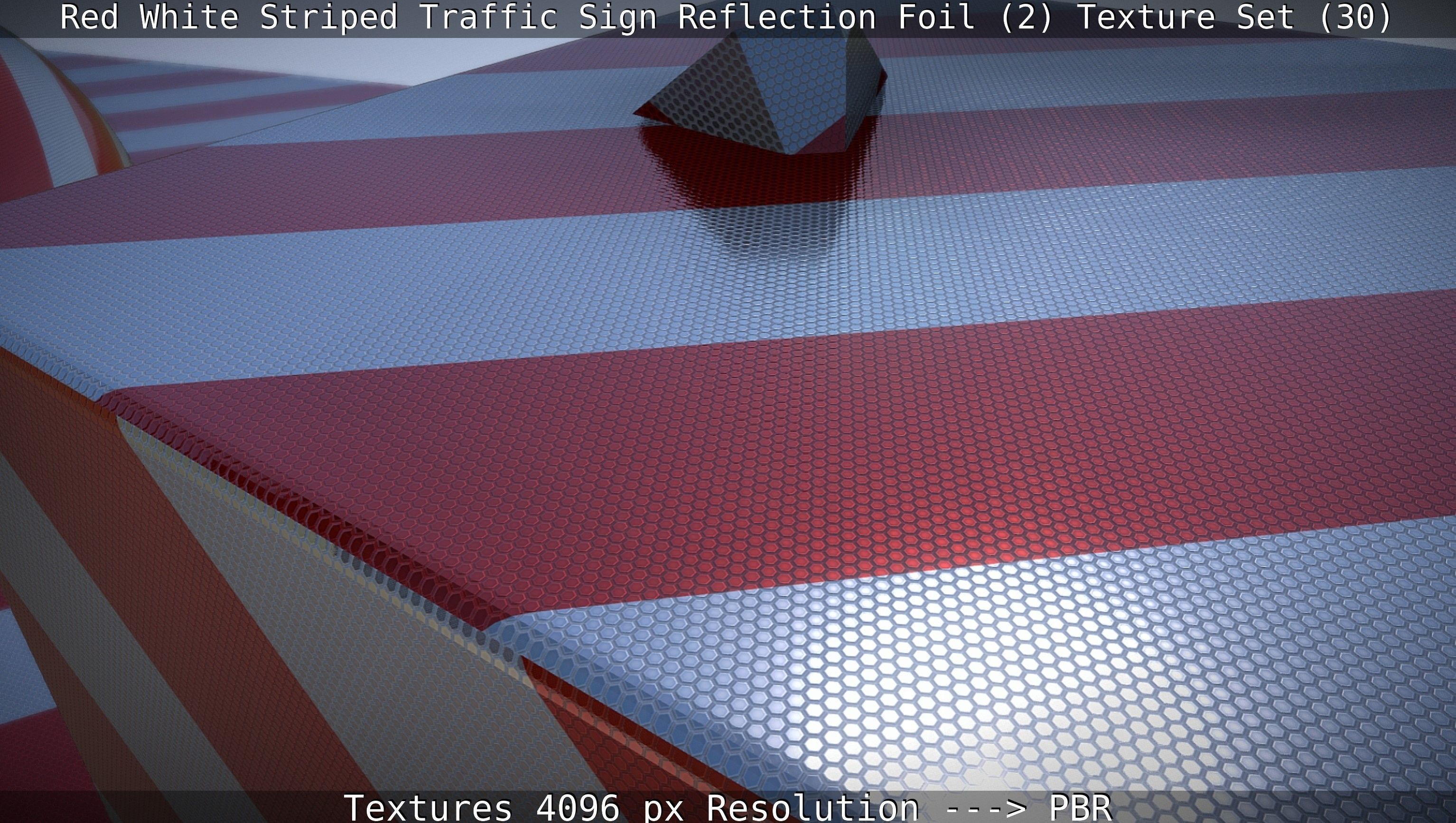 Traffic Reflection Foil 2 Texture Set 30  Low-poly 3D model_22