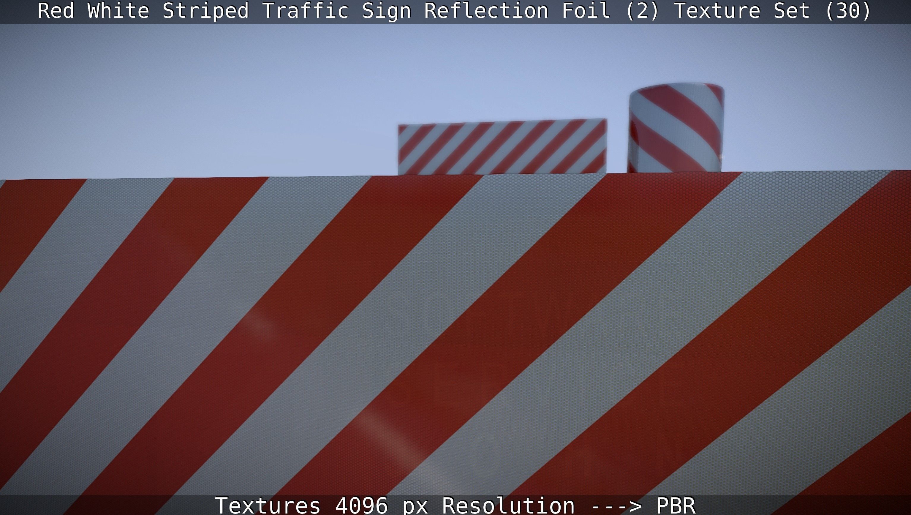 Traffic Reflection Foil 2 Texture Set 30  Low-poly 3D model_84