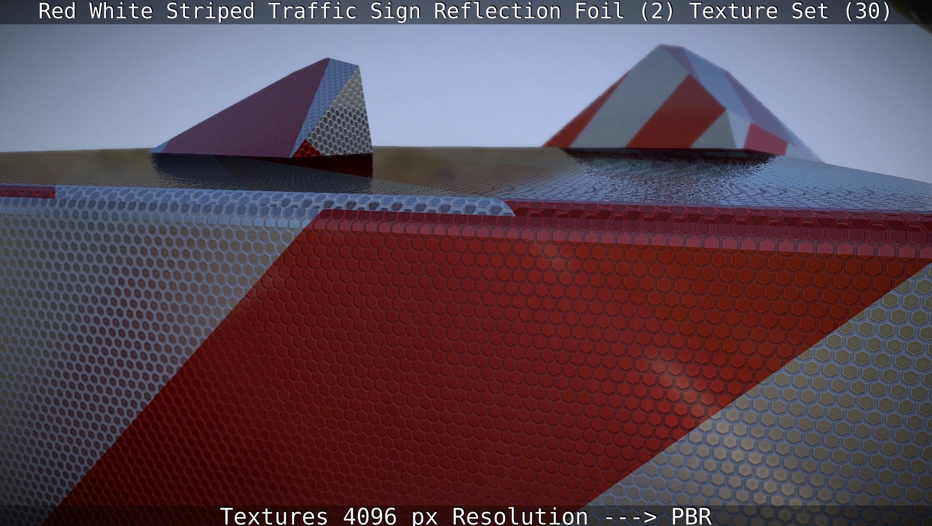 Traffic Reflection Foil 2 Texture Set 30  Low-poly 3D model_59