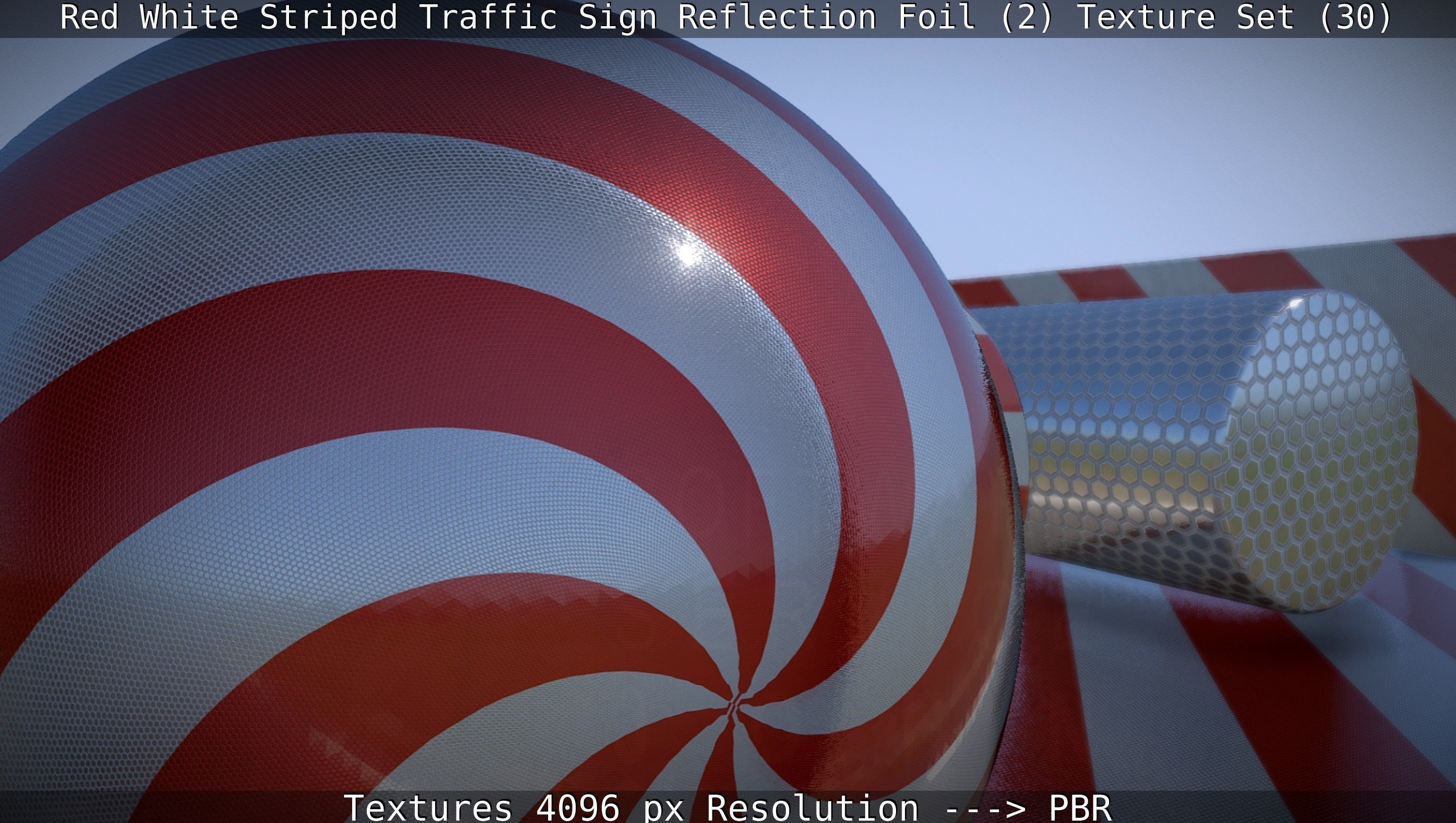 Traffic Reflection Foil 2 Texture Set 30  Low-poly 3D model_129