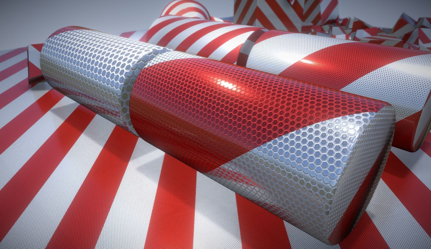 Traffic Reflection Foil 2 Texture Set 30  Low-poly 3D model_5