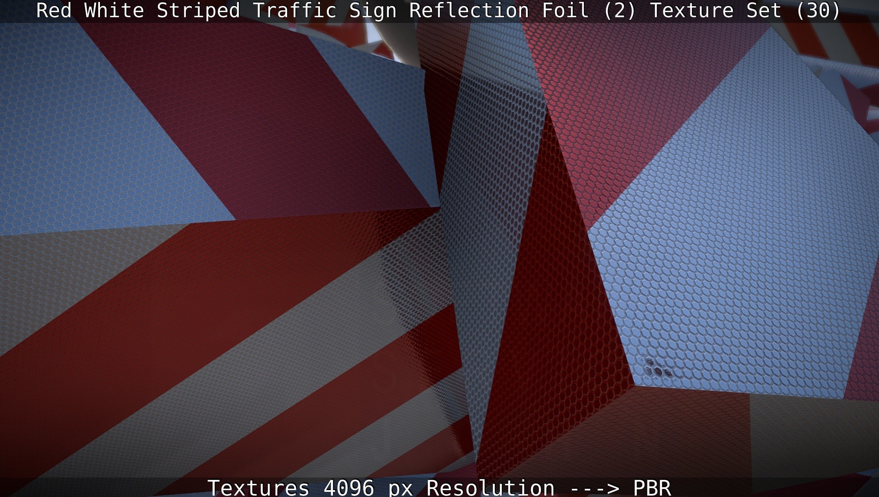 Traffic Reflection Foil 2 Texture Set 30  Low-poly 3D model_67