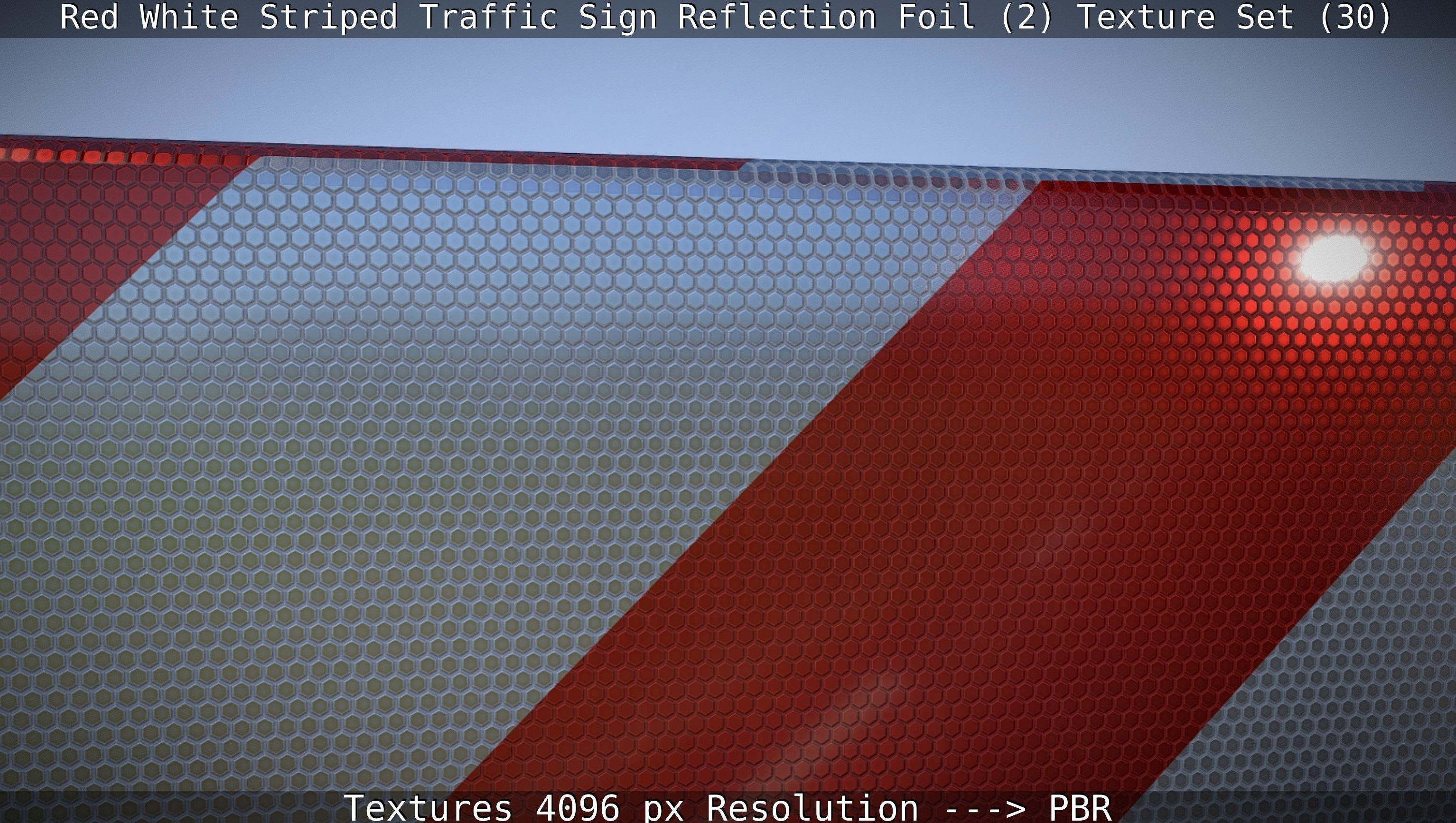 Traffic Reflection Foil 2 Texture Set 30  Low-poly 3D model_77