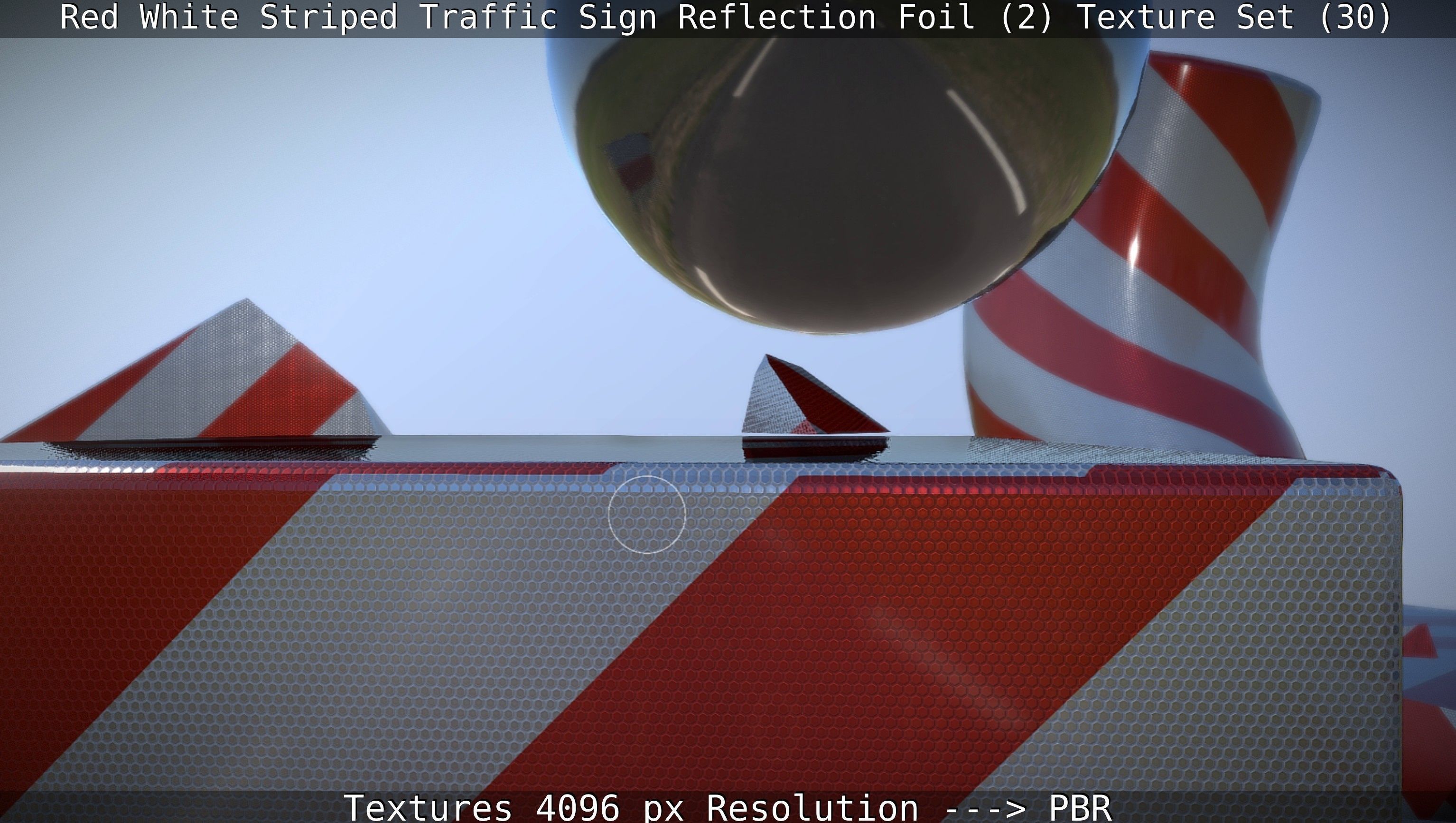 Traffic Reflection Foil 2 Texture Set 30  Low-poly 3D model_105