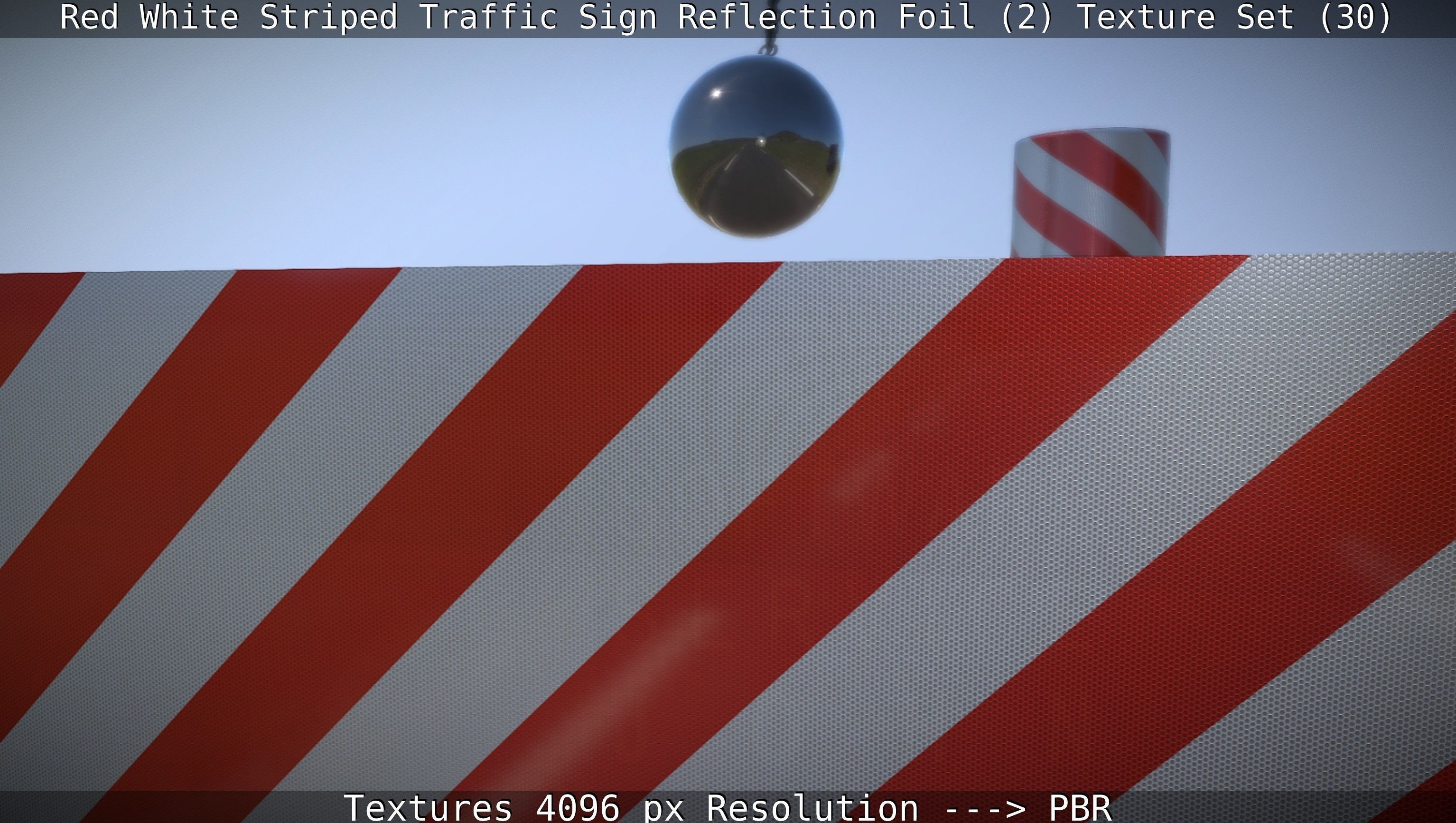 Traffic Reflection Foil 2 Texture Set 30  Low-poly 3D model_74