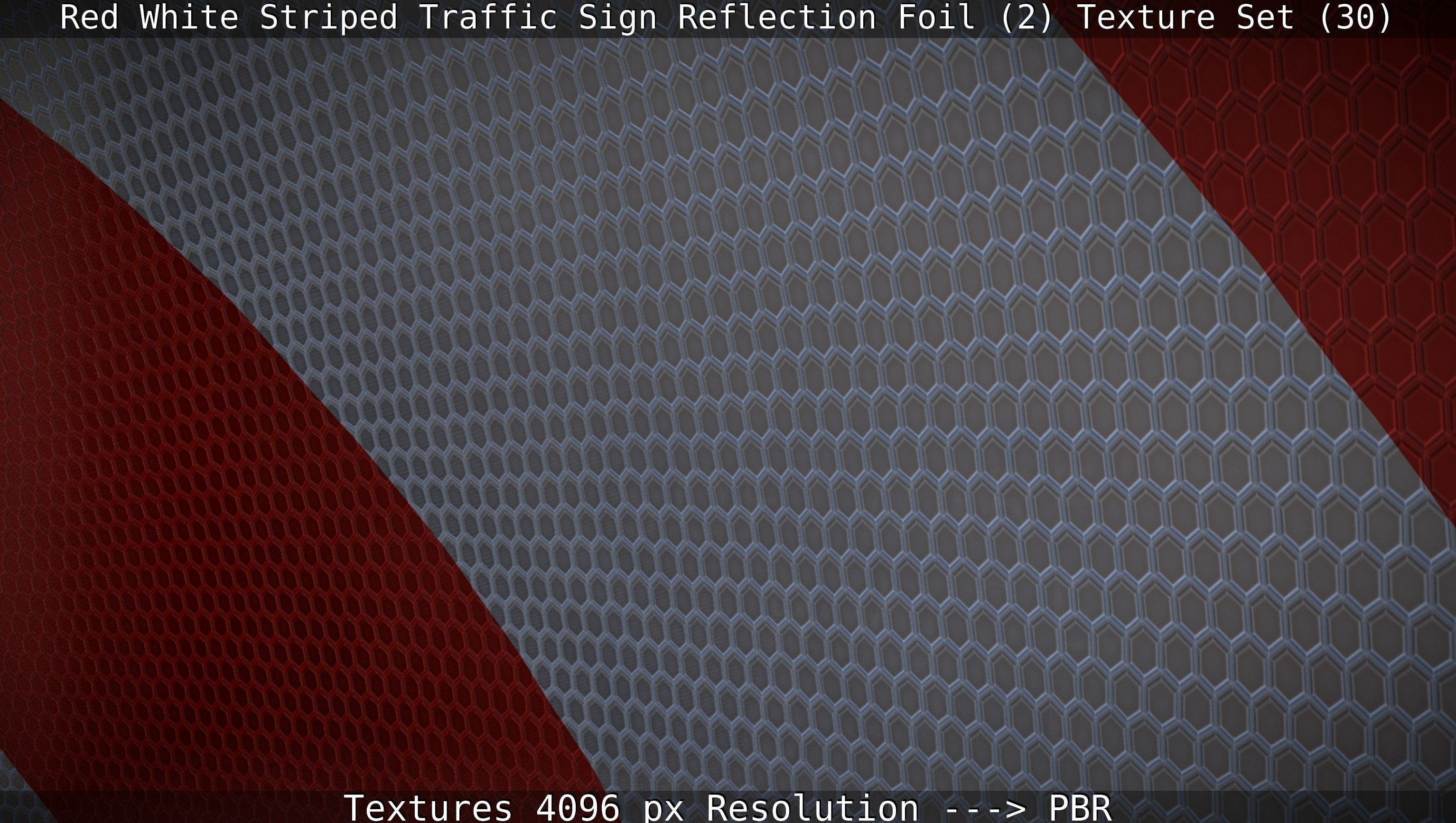 Traffic Reflection Foil 2 Texture Set 30  Low-poly 3D model_44