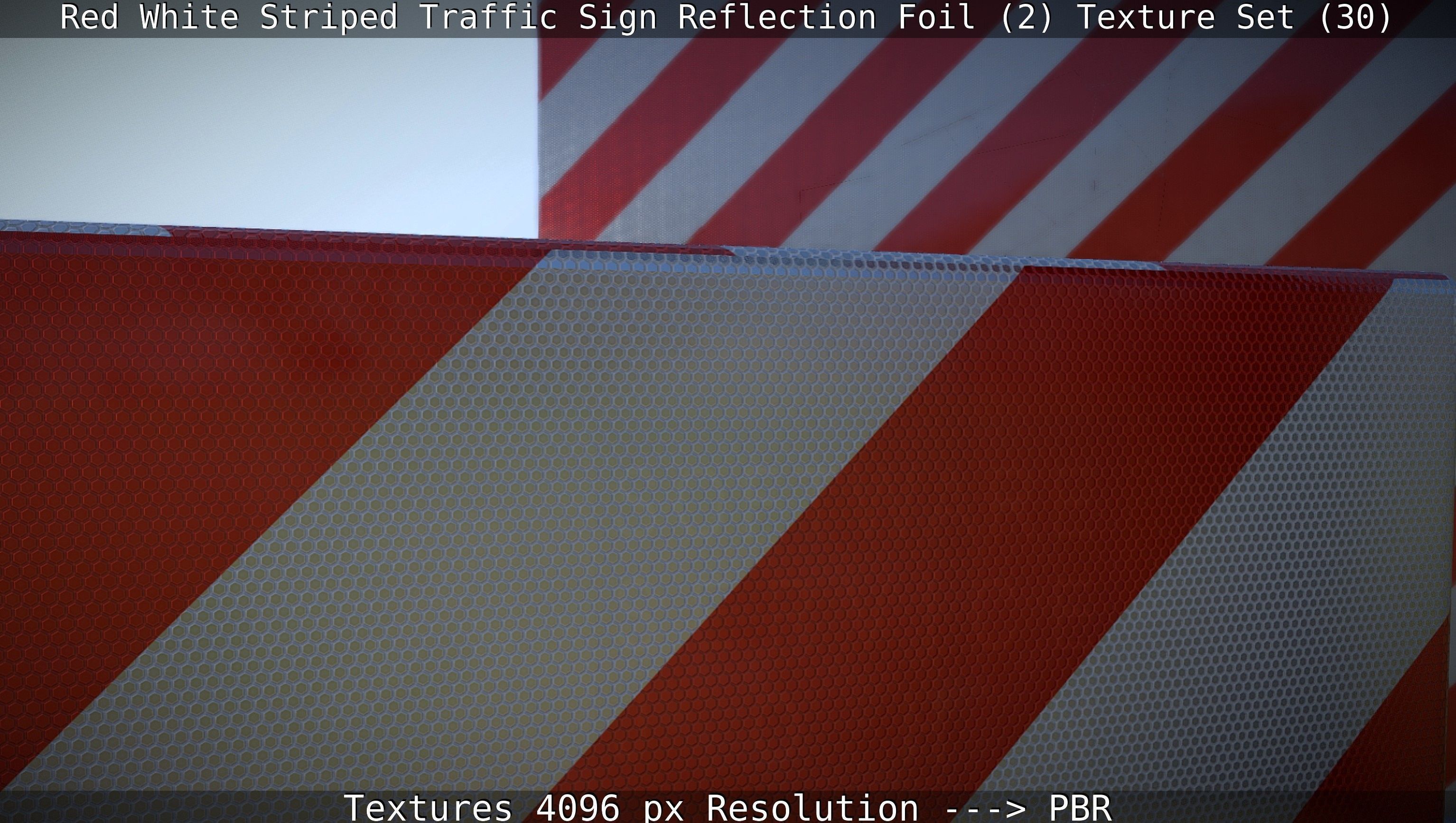 Traffic Reflection Foil 2 Texture Set 30  Low-poly 3D model_30