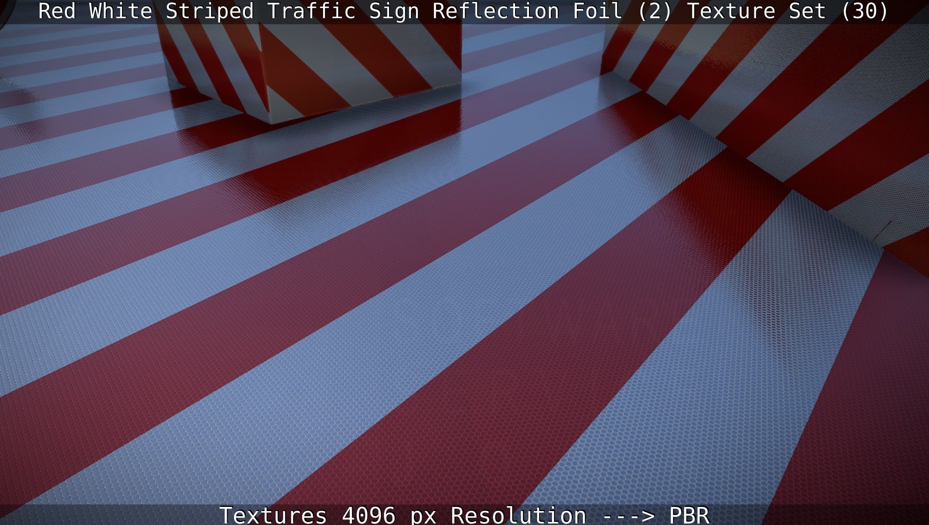 Traffic Reflection Foil 2 Texture Set 30  Low-poly 3D model_24