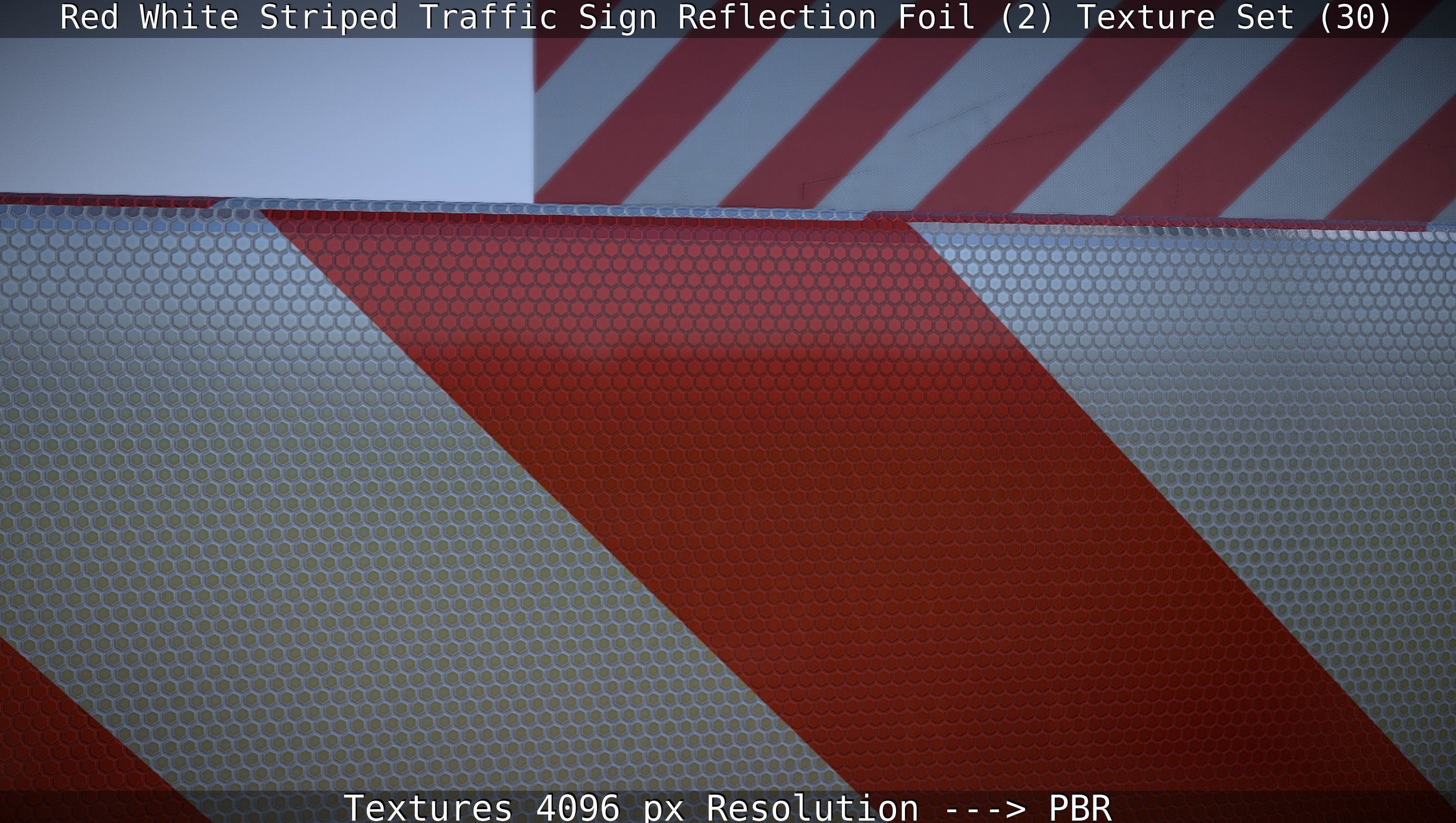 Traffic Reflection Foil 2 Texture Set 30  Low-poly 3D model_114