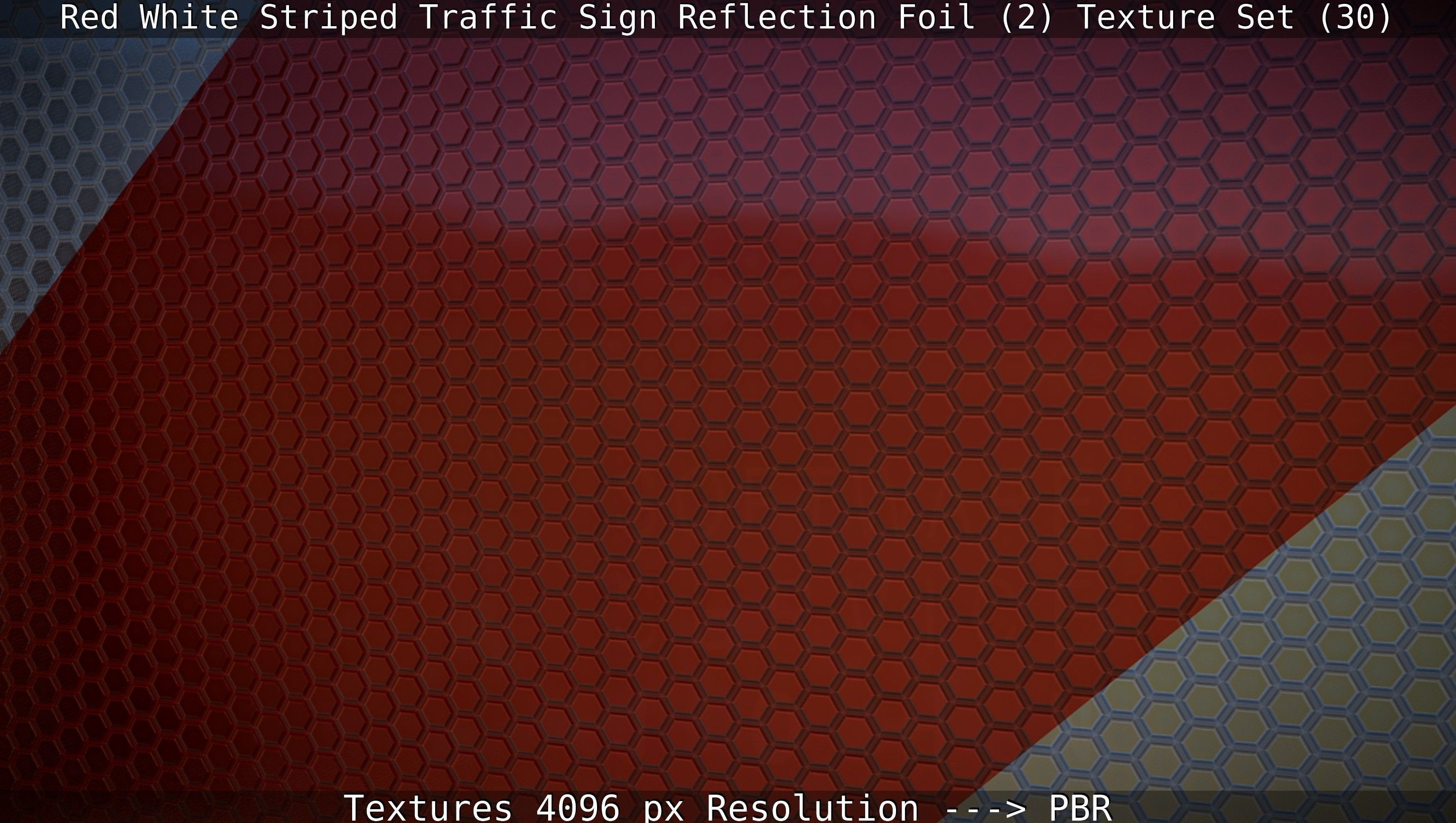 Traffic Reflection Foil 2 Texture Set 30  Low-poly 3D model_133