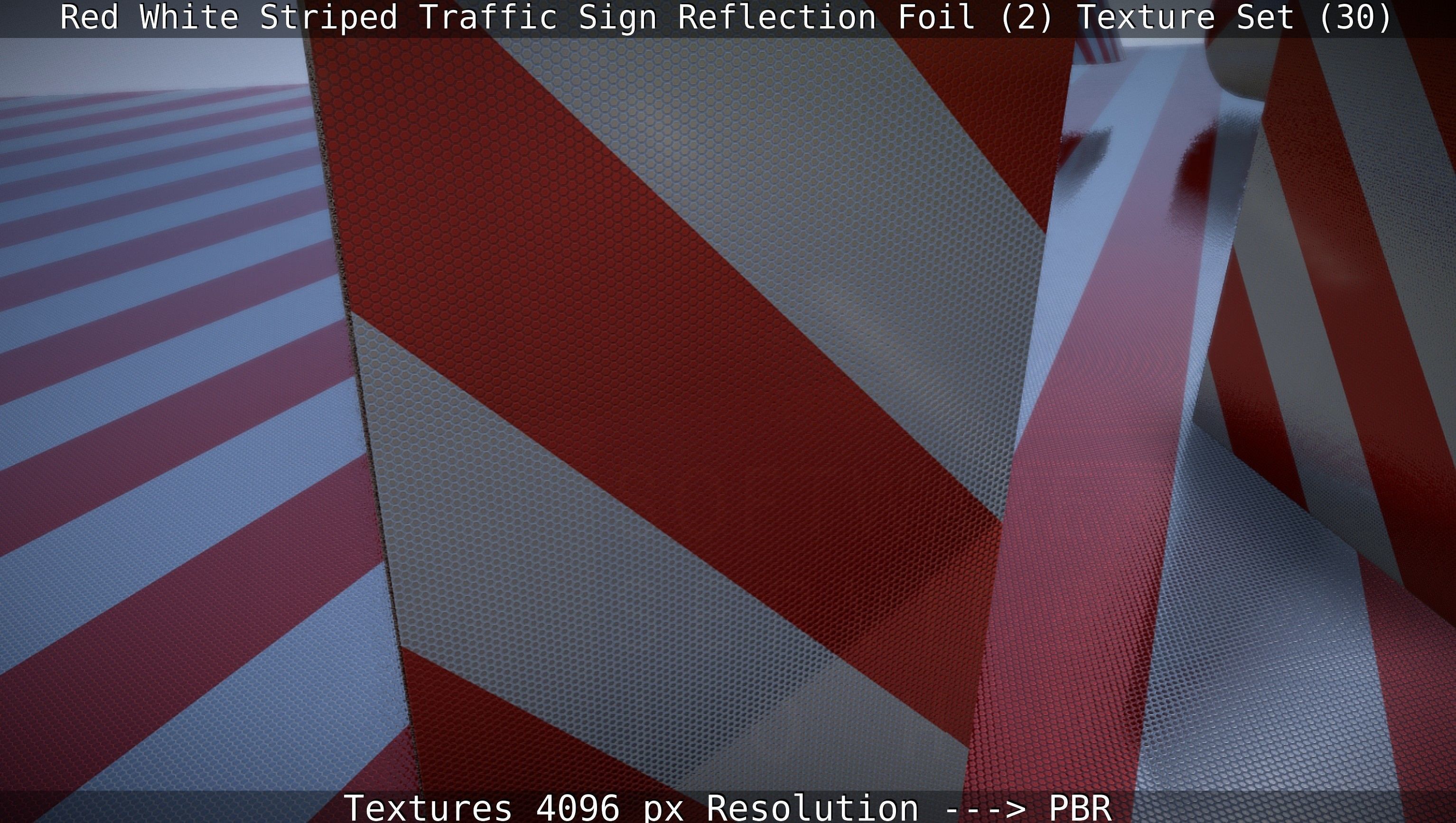 Traffic Reflection Foil 2 Texture Set 30  Low-poly 3D model_37