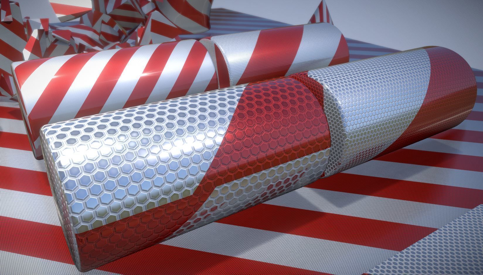 Traffic Reflection Foil 2 Texture Set 30  Low-poly 3D model_2