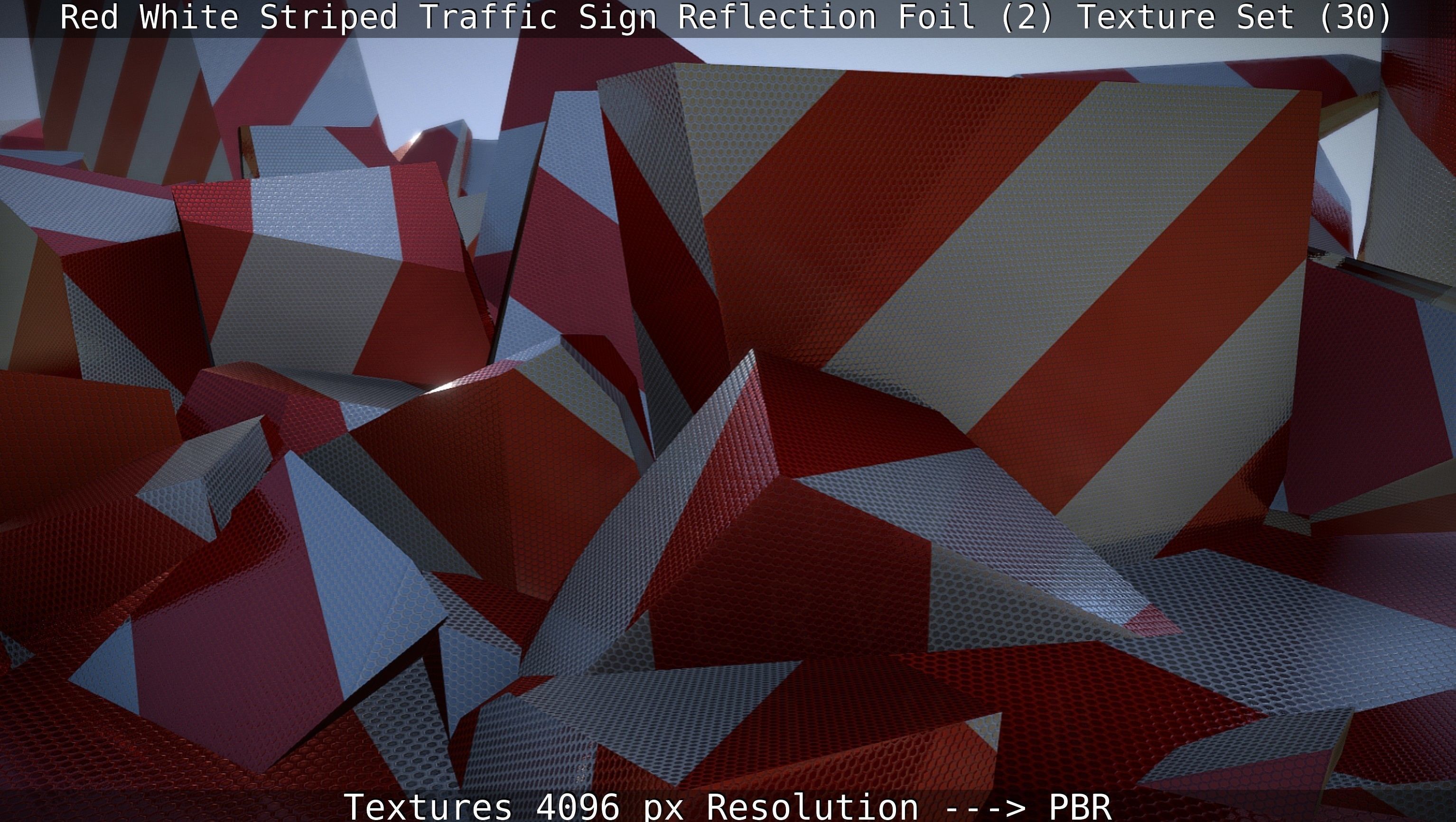 Traffic Reflection Foil 2 Texture Set 30  Low-poly 3D model_104