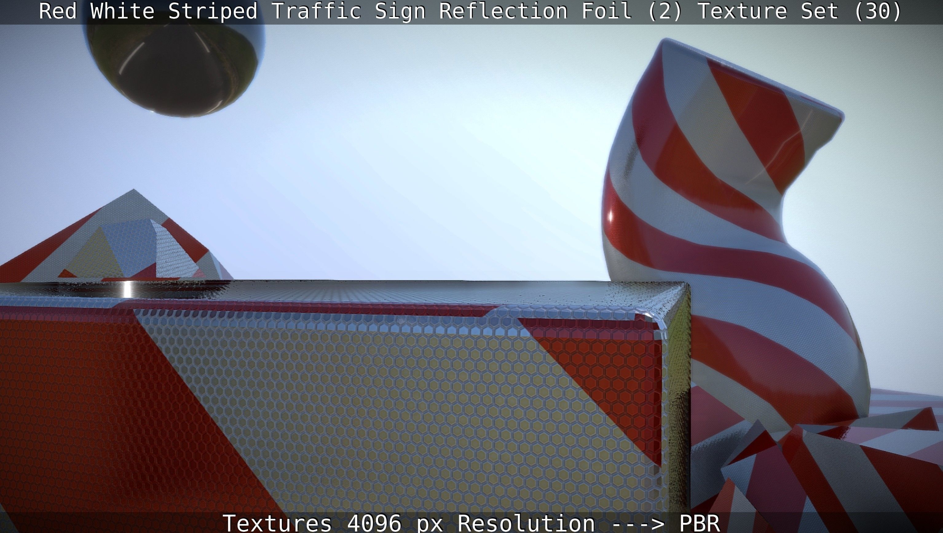 Traffic Reflection Foil 2 Texture Set 30  Low-poly 3D model_125