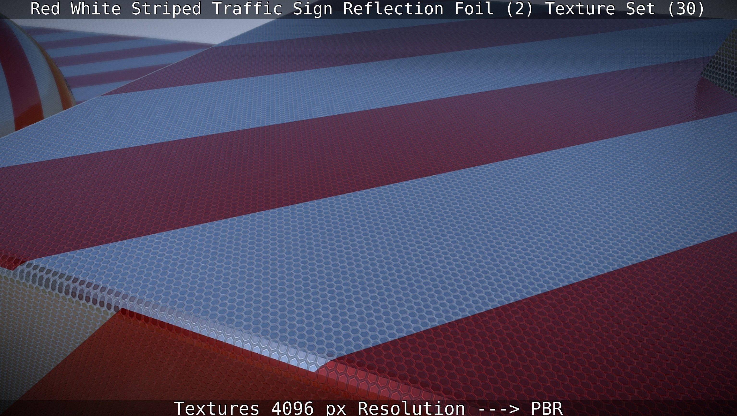 Traffic Reflection Foil 2 Texture Set 30  Low-poly 3D model_134