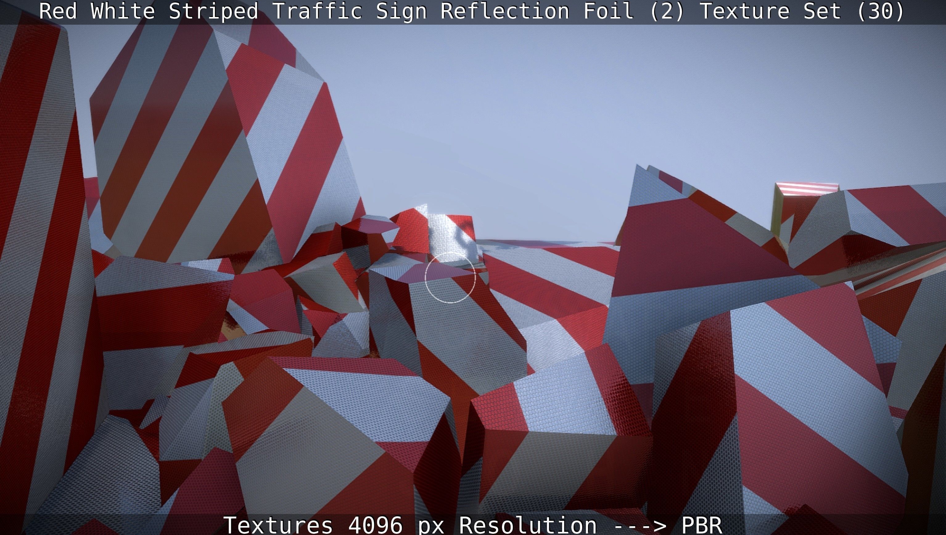 Traffic Reflection Foil 2 Texture Set 30  Low-poly 3D model_39