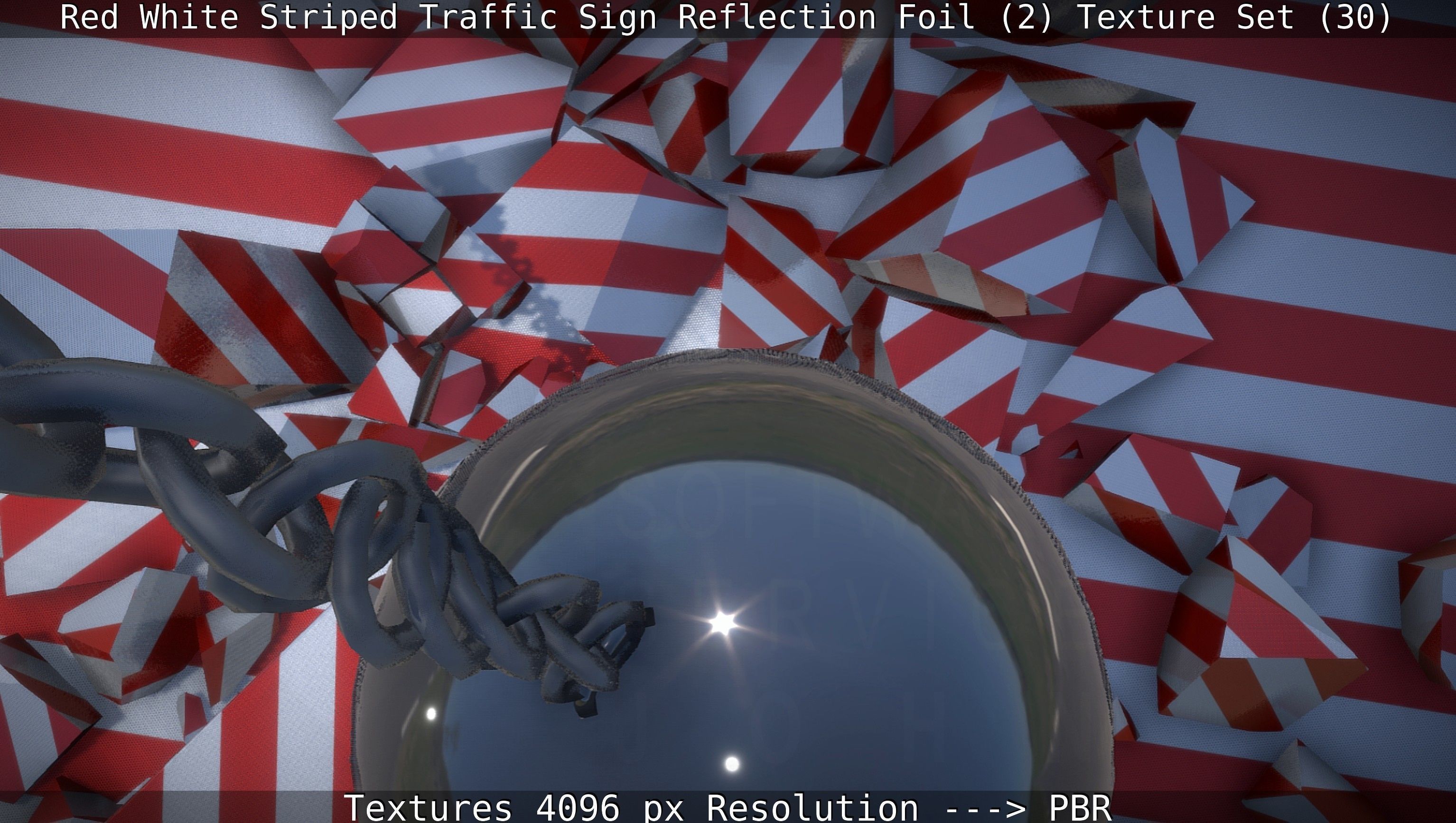 Traffic Reflection Foil 2 Texture Set 30  Low-poly 3D model_81