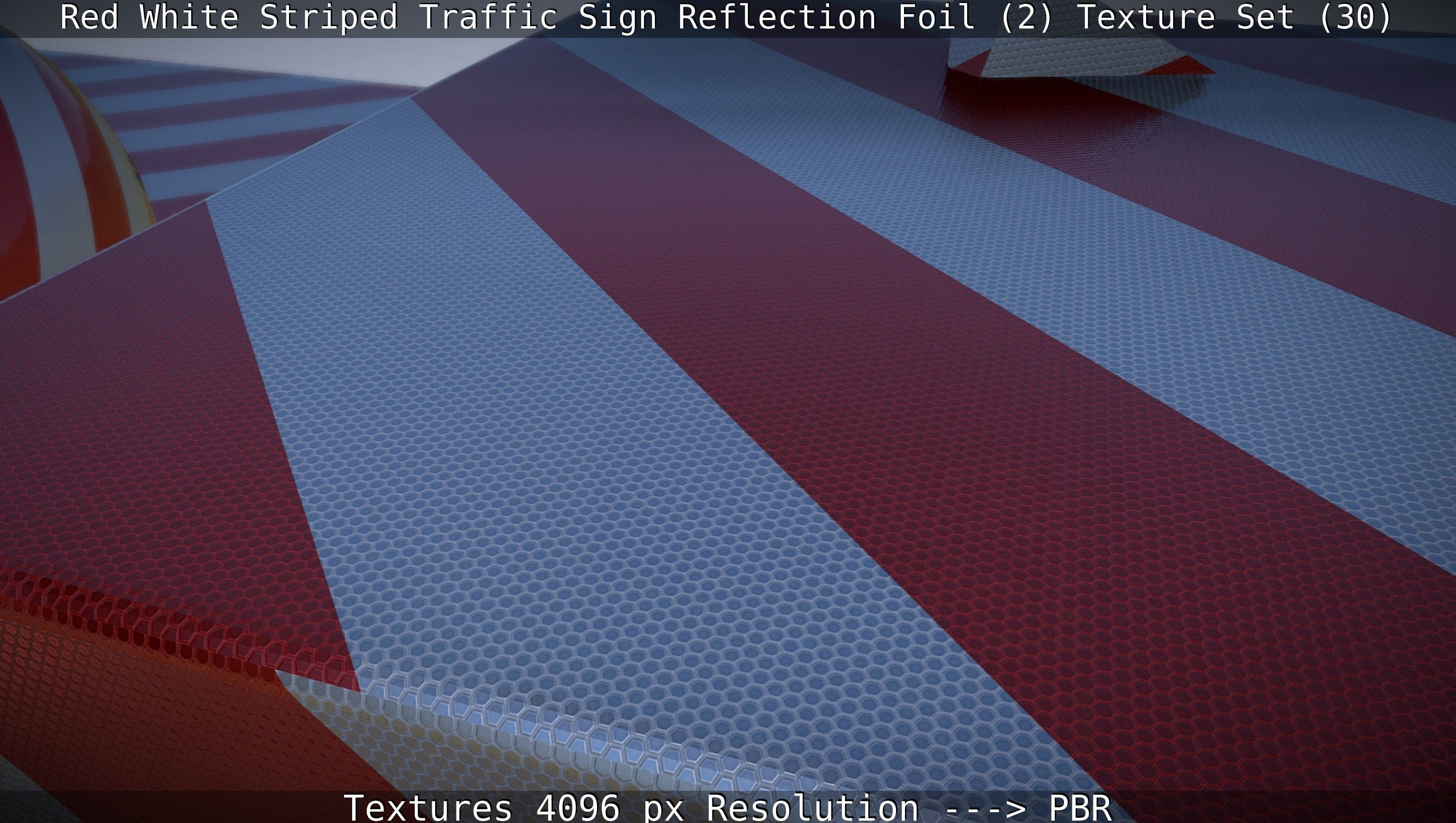 Traffic Reflection Foil 2 Texture Set 30  Low-poly 3D model_124