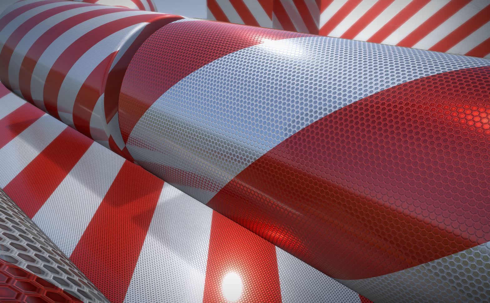 Traffic Reflection Foil 2 Texture Set 30  Low-poly 3D model_4