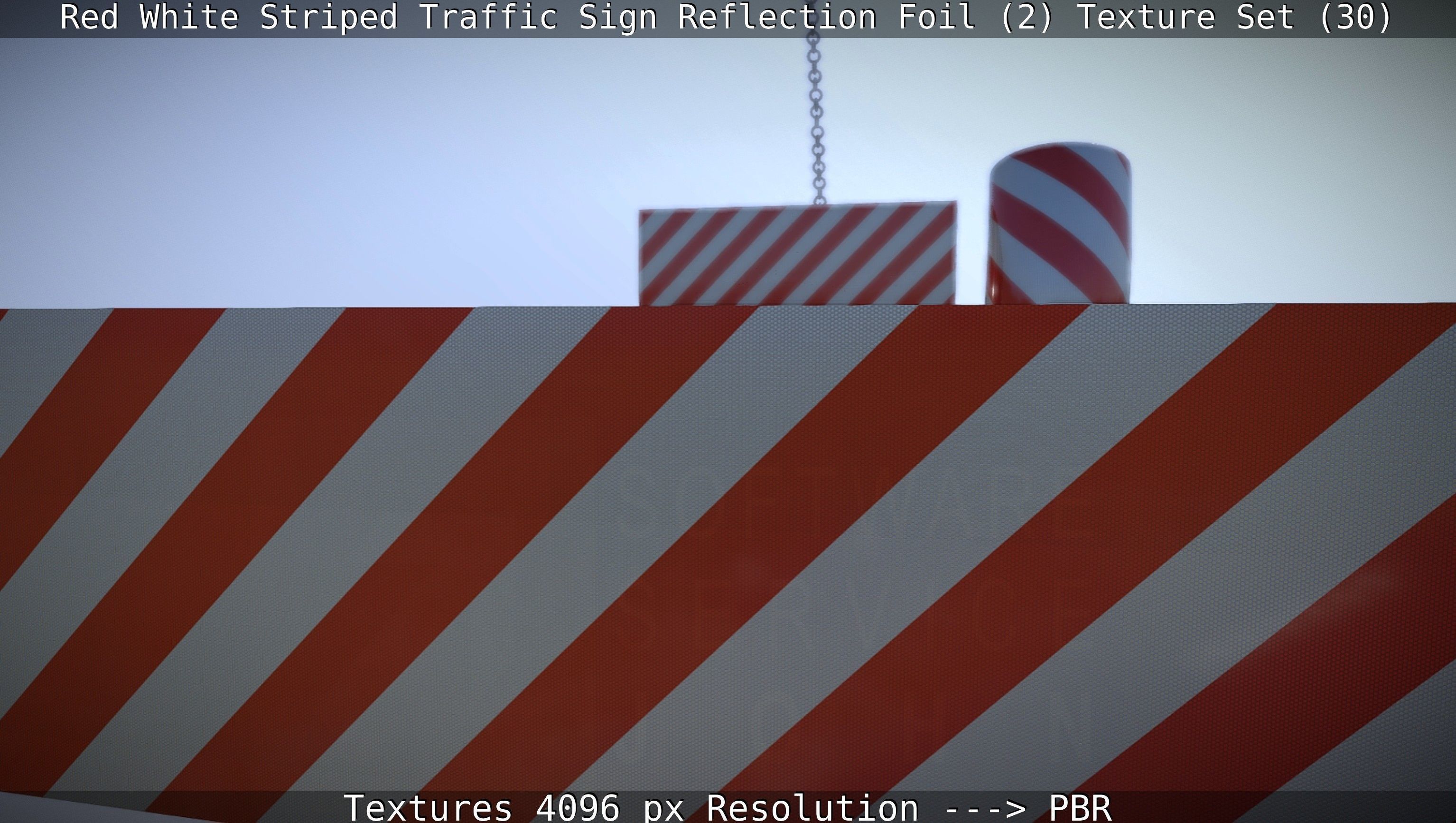 Traffic Reflection Foil 2 Texture Set 30  Low-poly 3D model_85