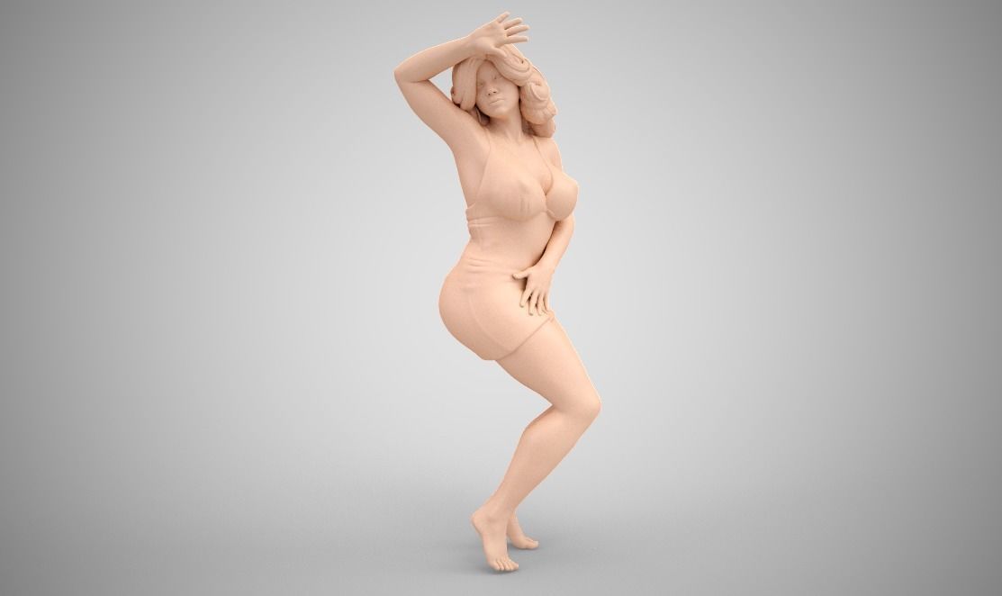 Dancing Woman 3D print model_8
