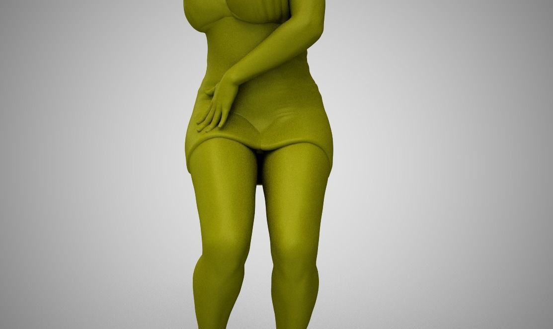 Dancing Woman 3D print model_11