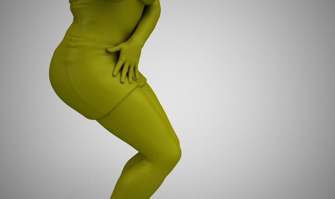 Dancing Woman 3D print model_12