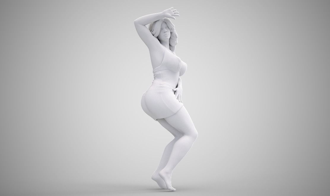 Dancing Woman 3D print model_2