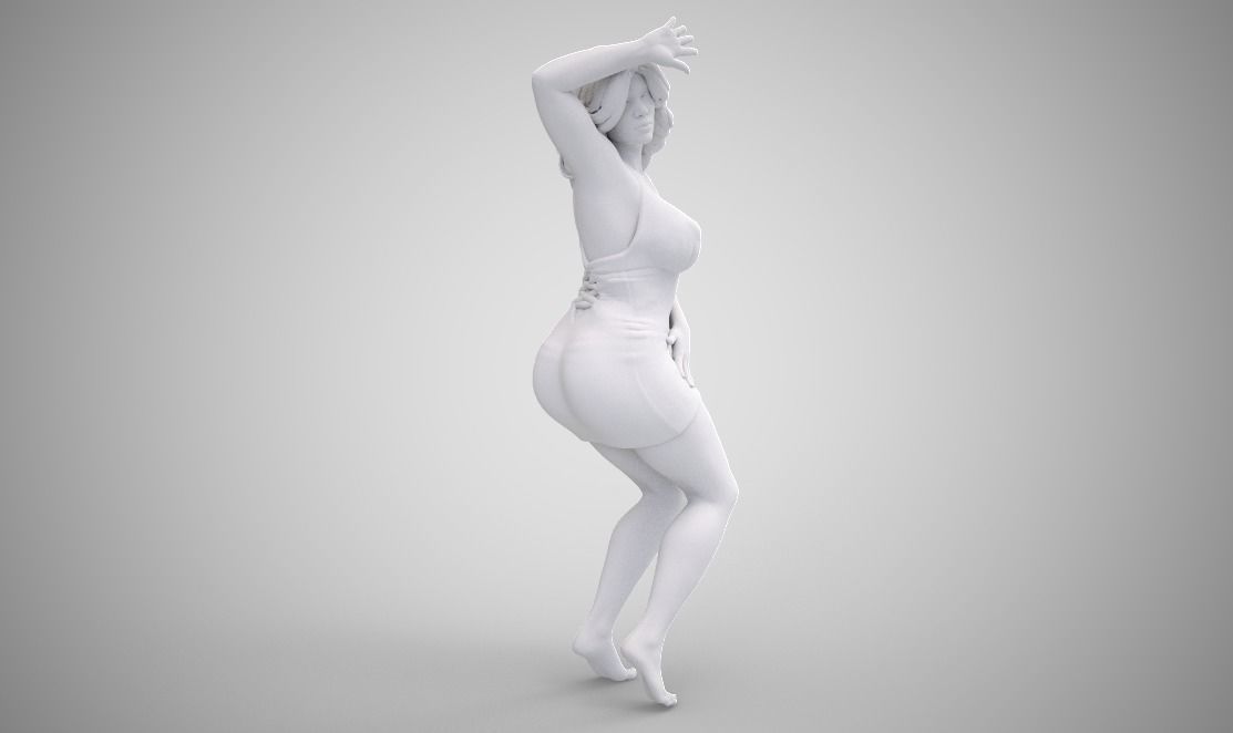 Dancing Woman 3D print model_1