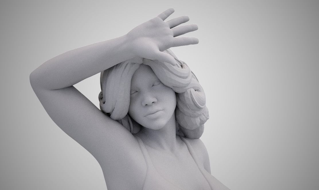 Dancing Woman 3D print model_5
