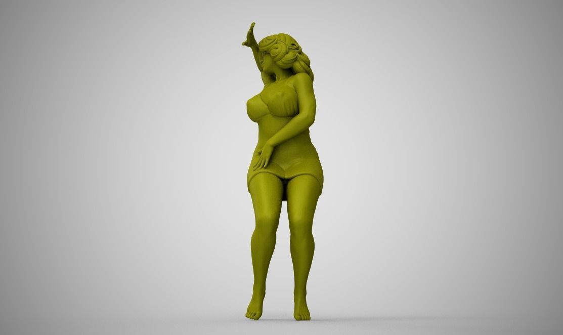 Dancing Woman 3D print model_10