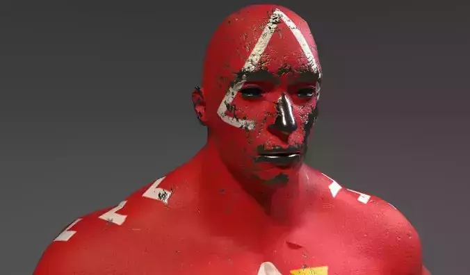 Android Tribe Low-poly 3D model