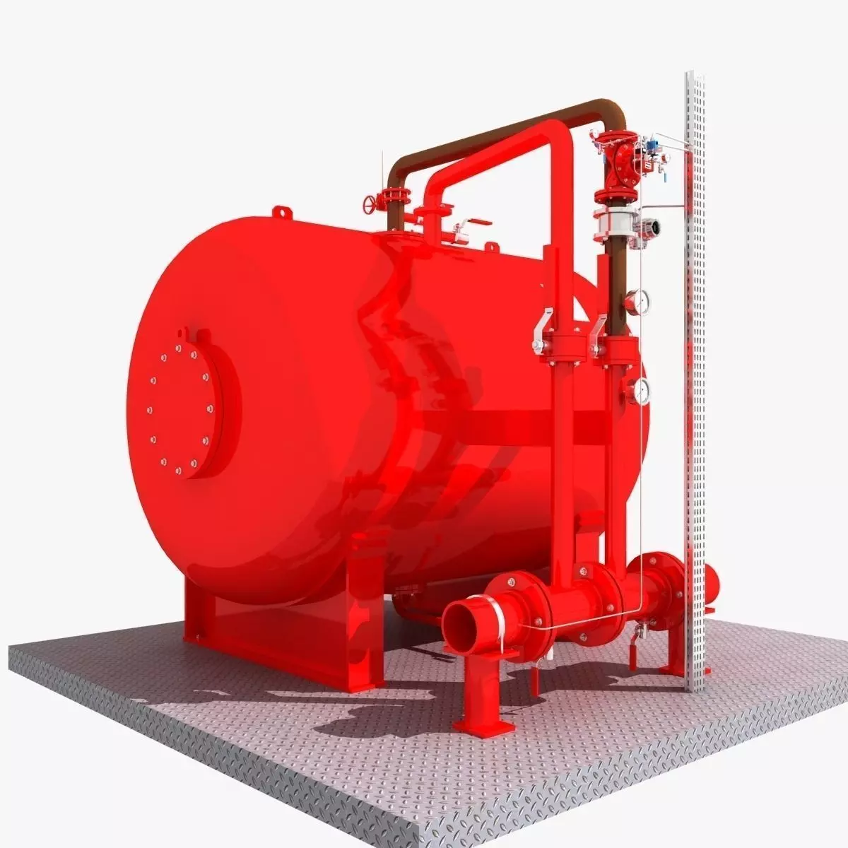 Fire Water Tank 3D model